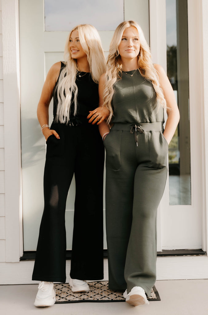 Three ways to style the @spanx AirEssentials Jumpsuit, which can easily be  dressed up or down. You can get 10% off + free shipping with t