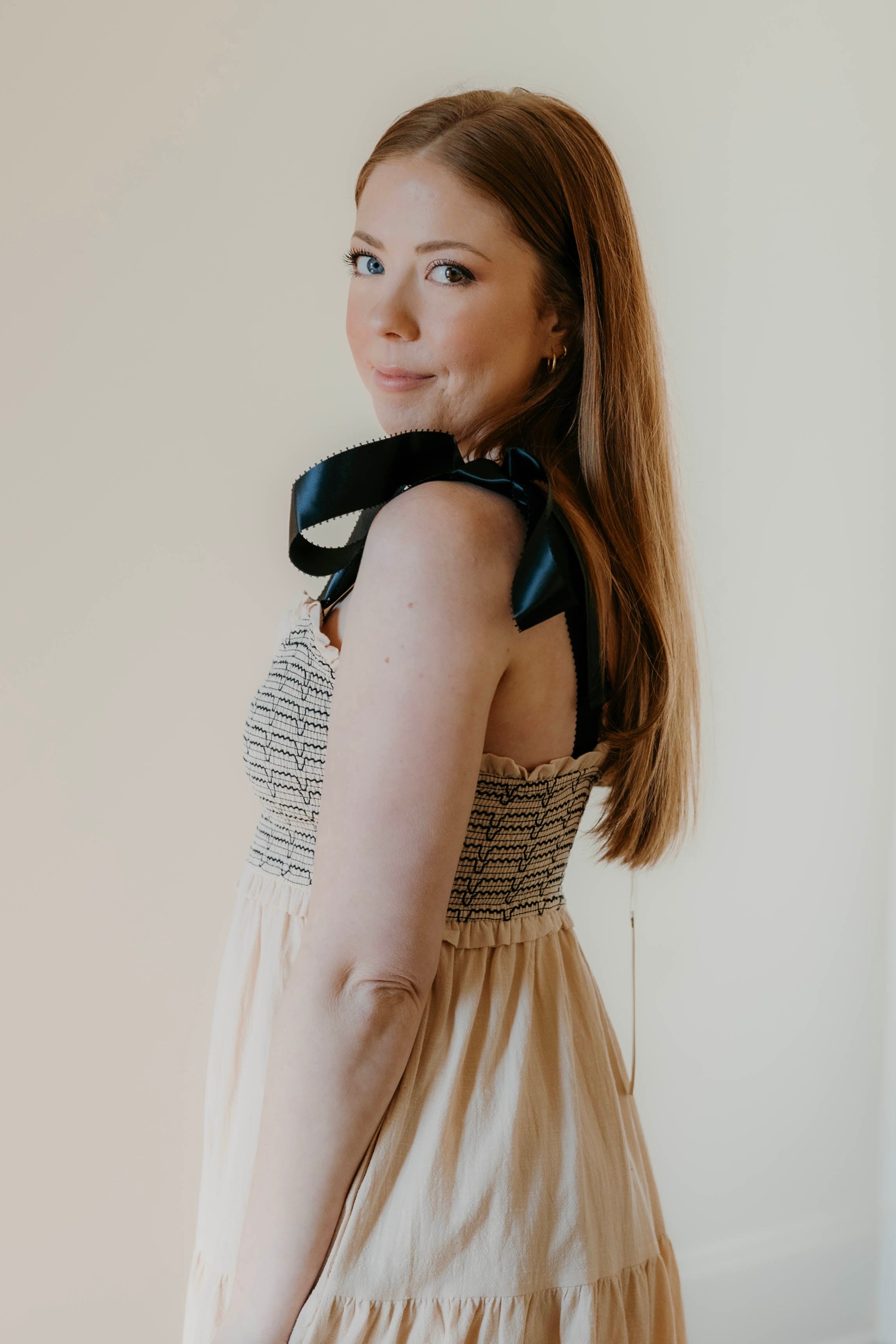 Elle Smocked Tiered Woven Maxi Dress
