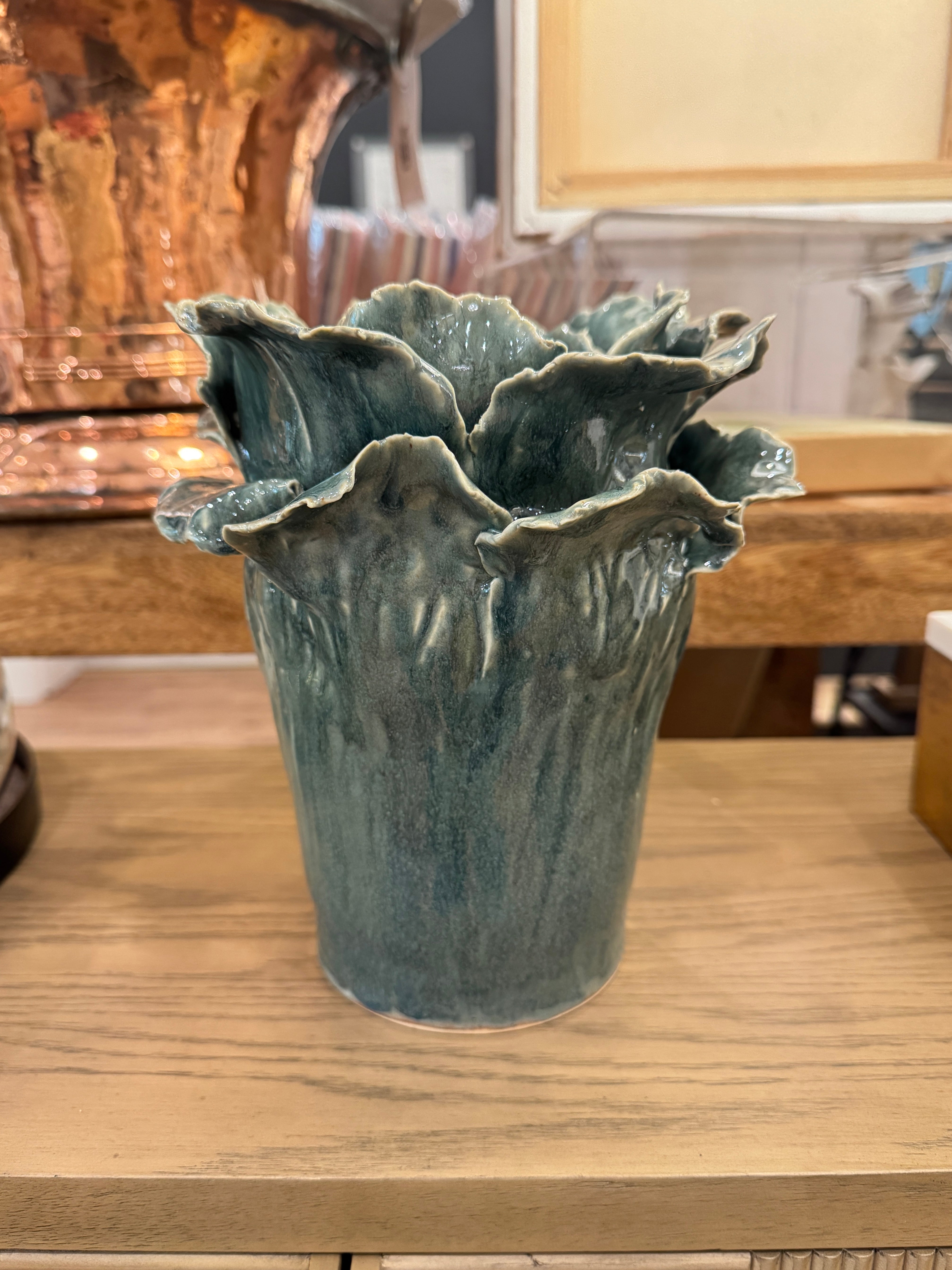 Sea Glass Blooming Vase - Alex Clay Original