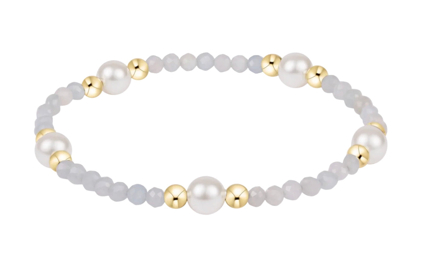E Newton Purpose Pearl 6mm Gem Bracelet
