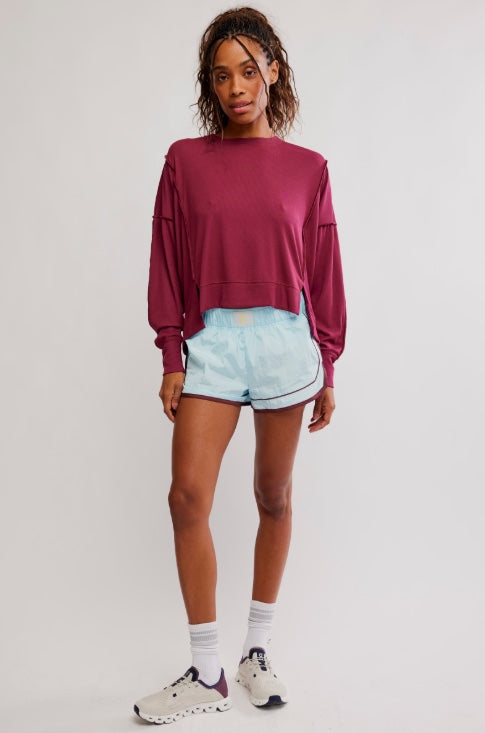 Free People Movement Varsity Blues Shorts