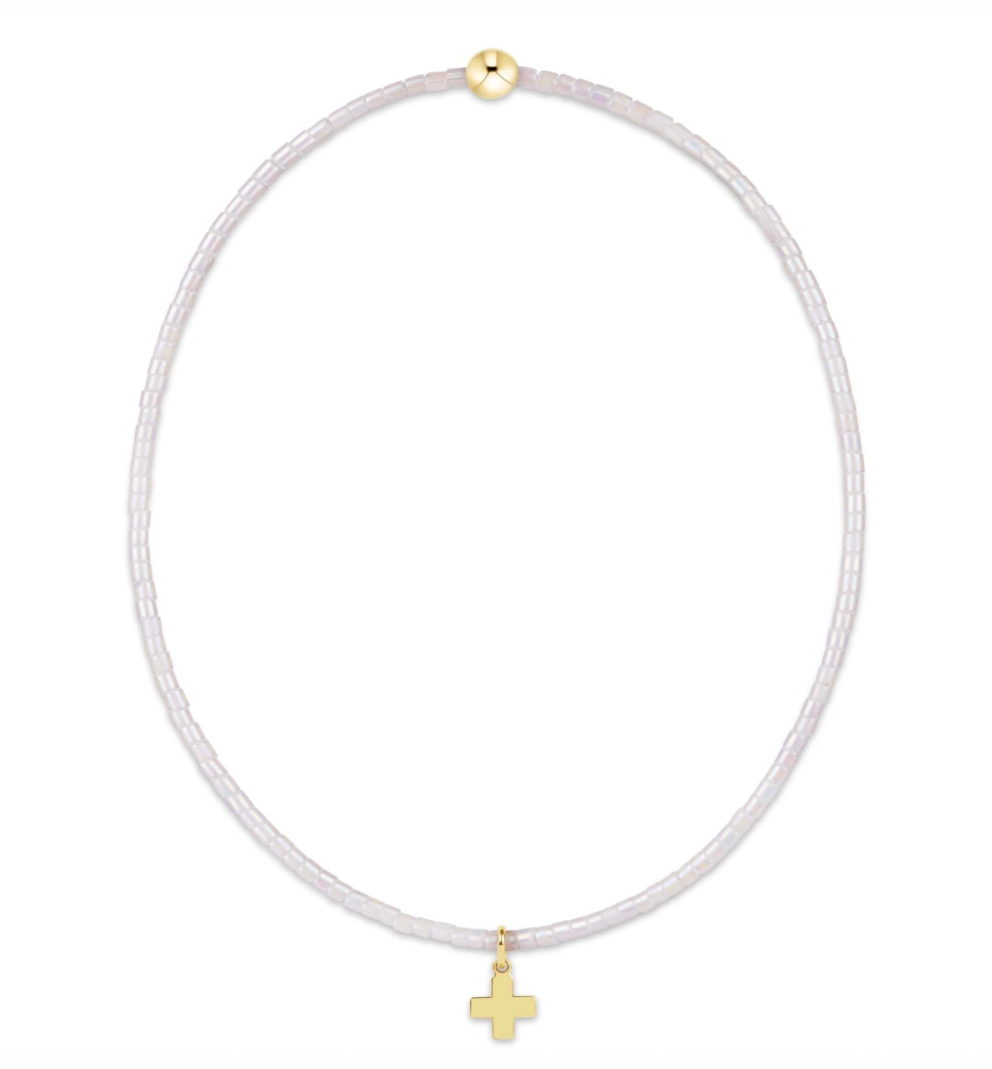 E Newton Hope Classic Bracelet - Signature Cross Small Gold Charm