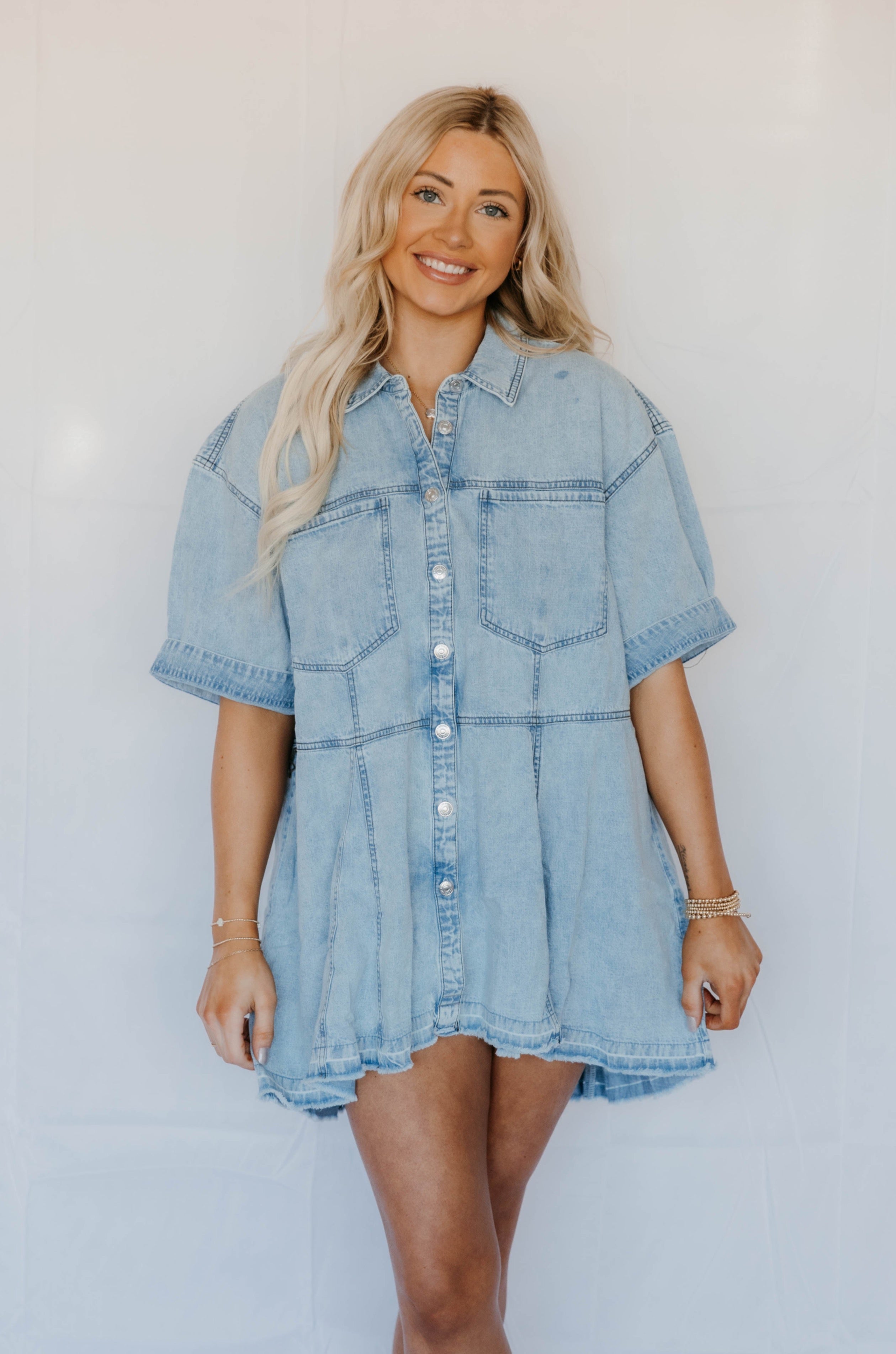 Free People Jenny Denim Tunic