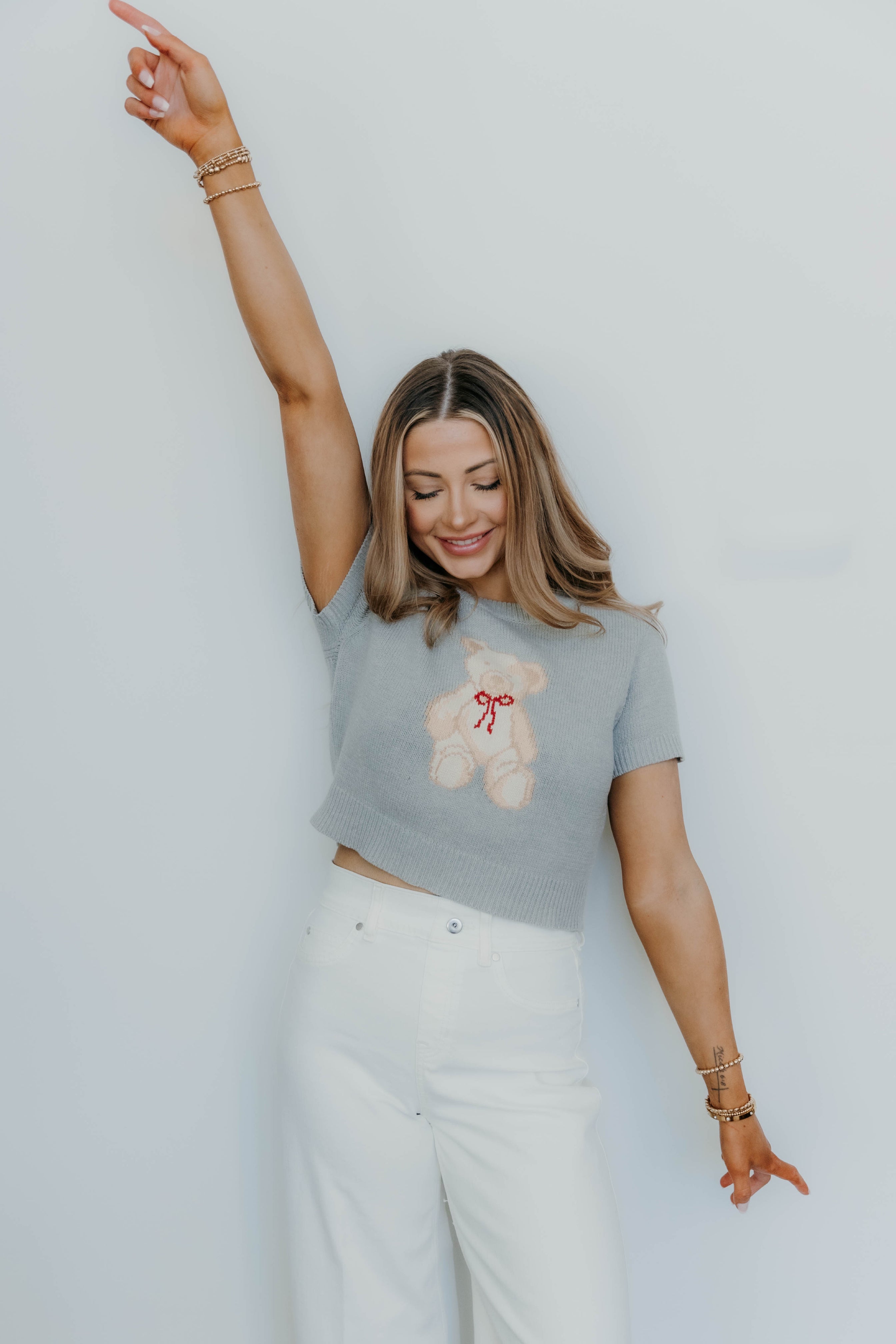 Gia Teddy Bear Sweater Top