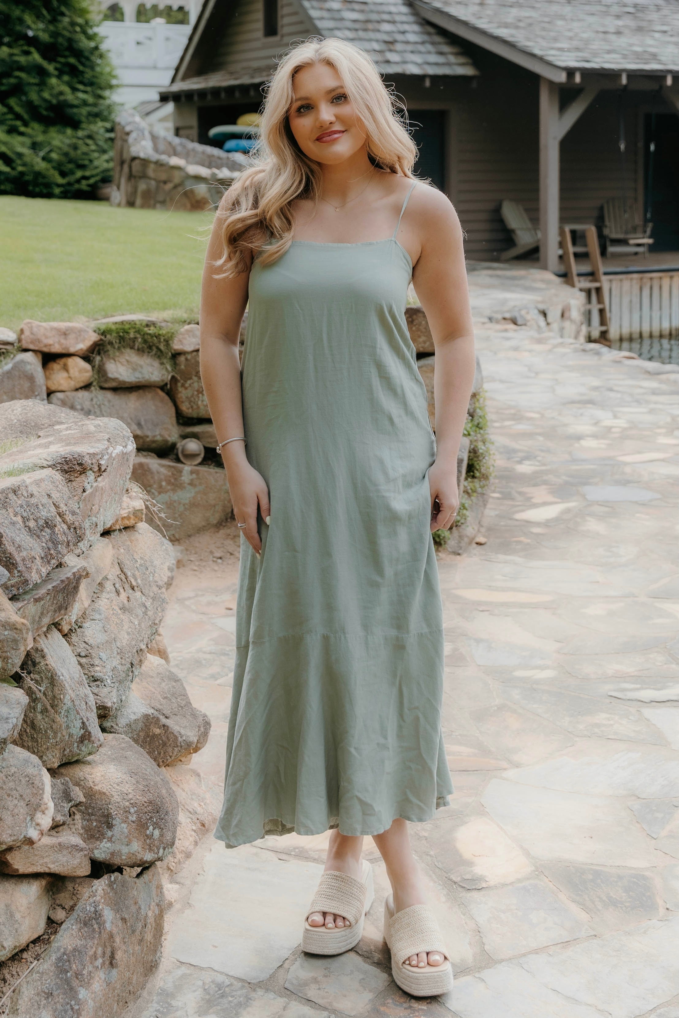 Z Supply Coast Linen Maxi Dress - Final Sale 25% off in cart