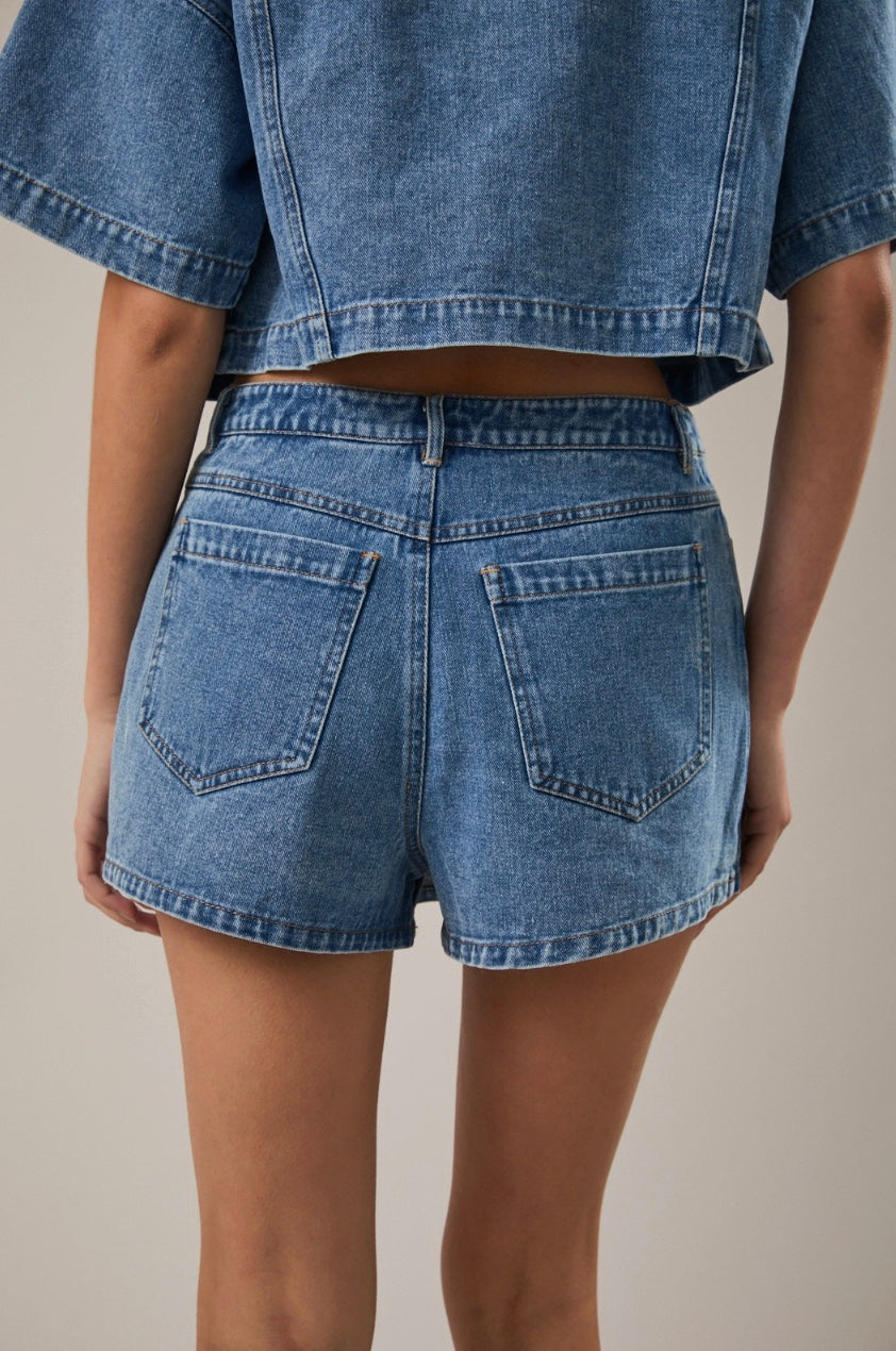 Sammy Denim Wrap Skort