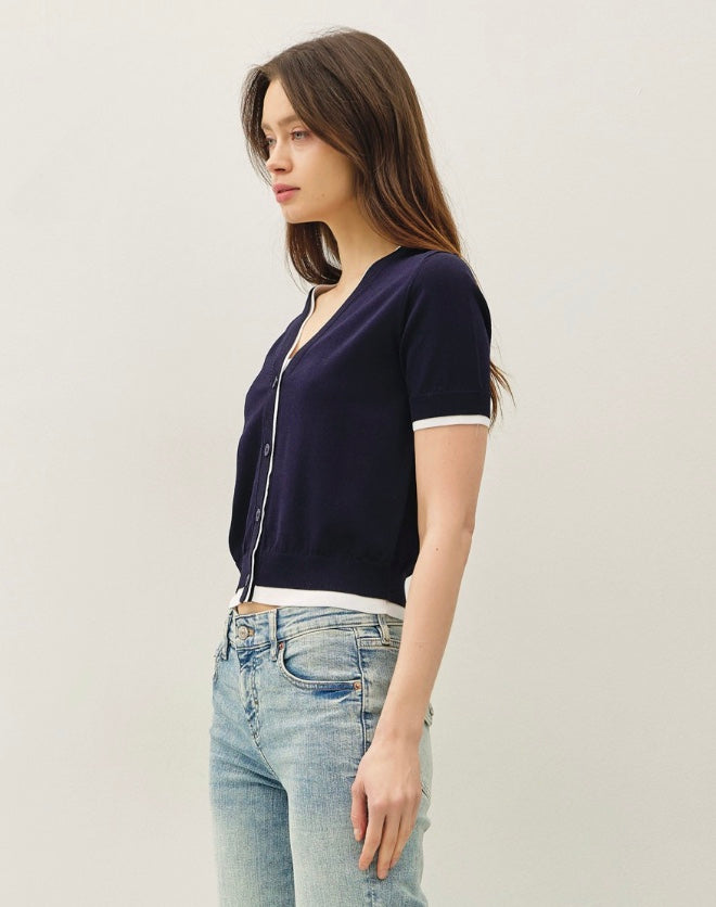 Della Double Layer Cardigan