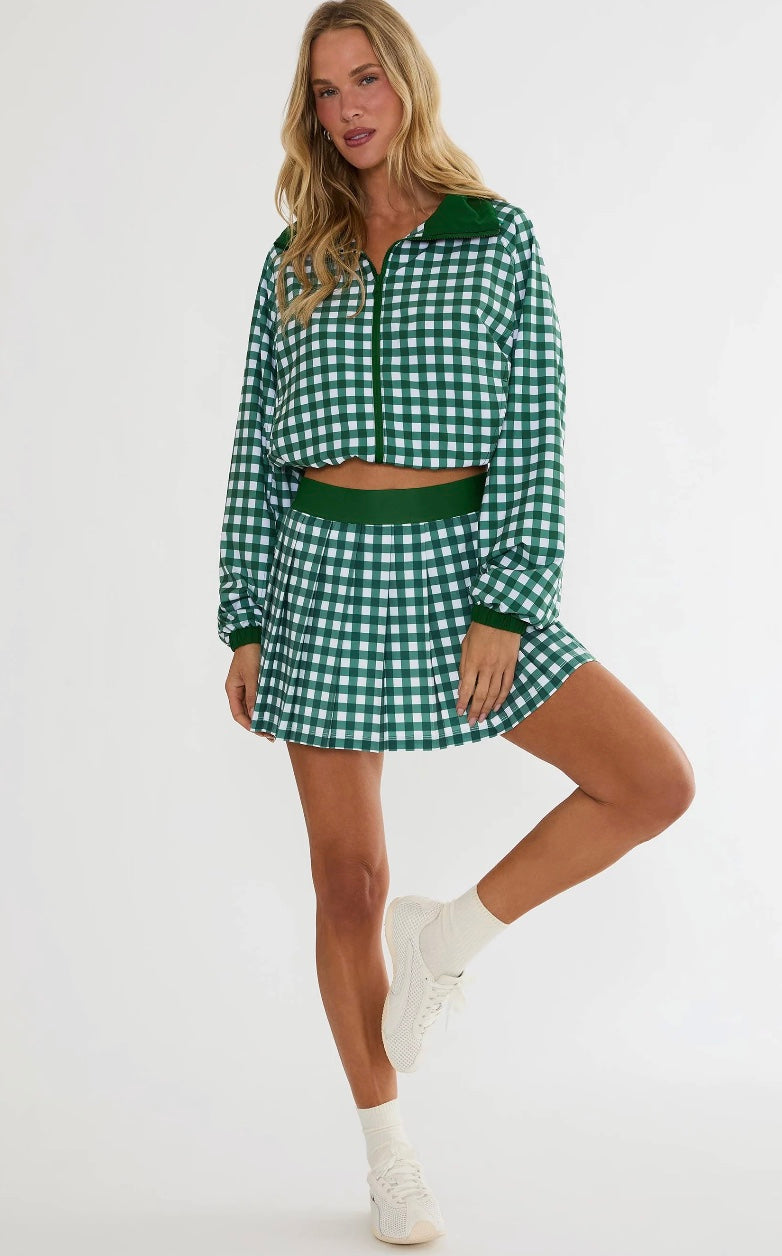Beach Riot Irina Skirt Fairway Check