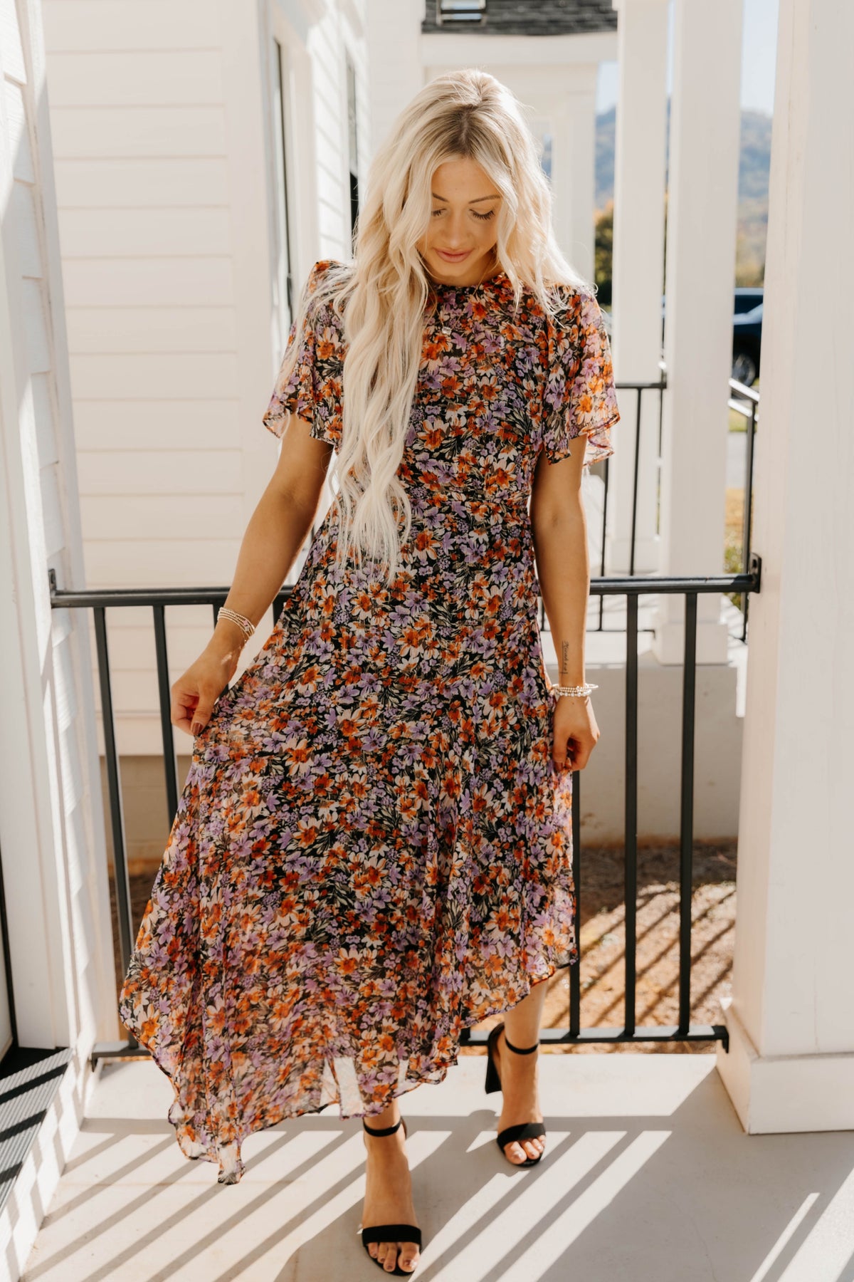 Mirella Floral Midi Dress | Treehouse On Main