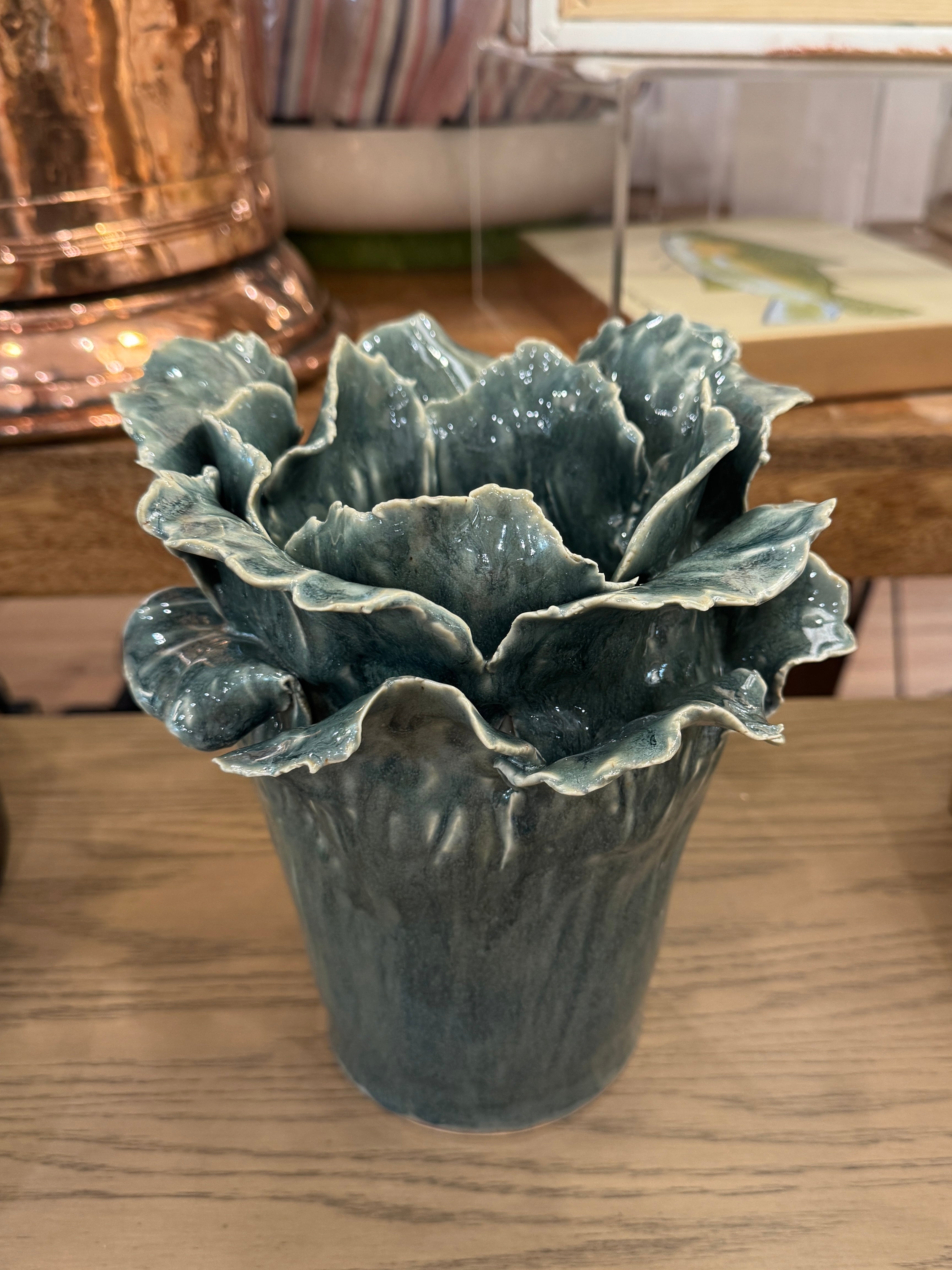 Sea Glass Blooming Vase - Alex Clay Original