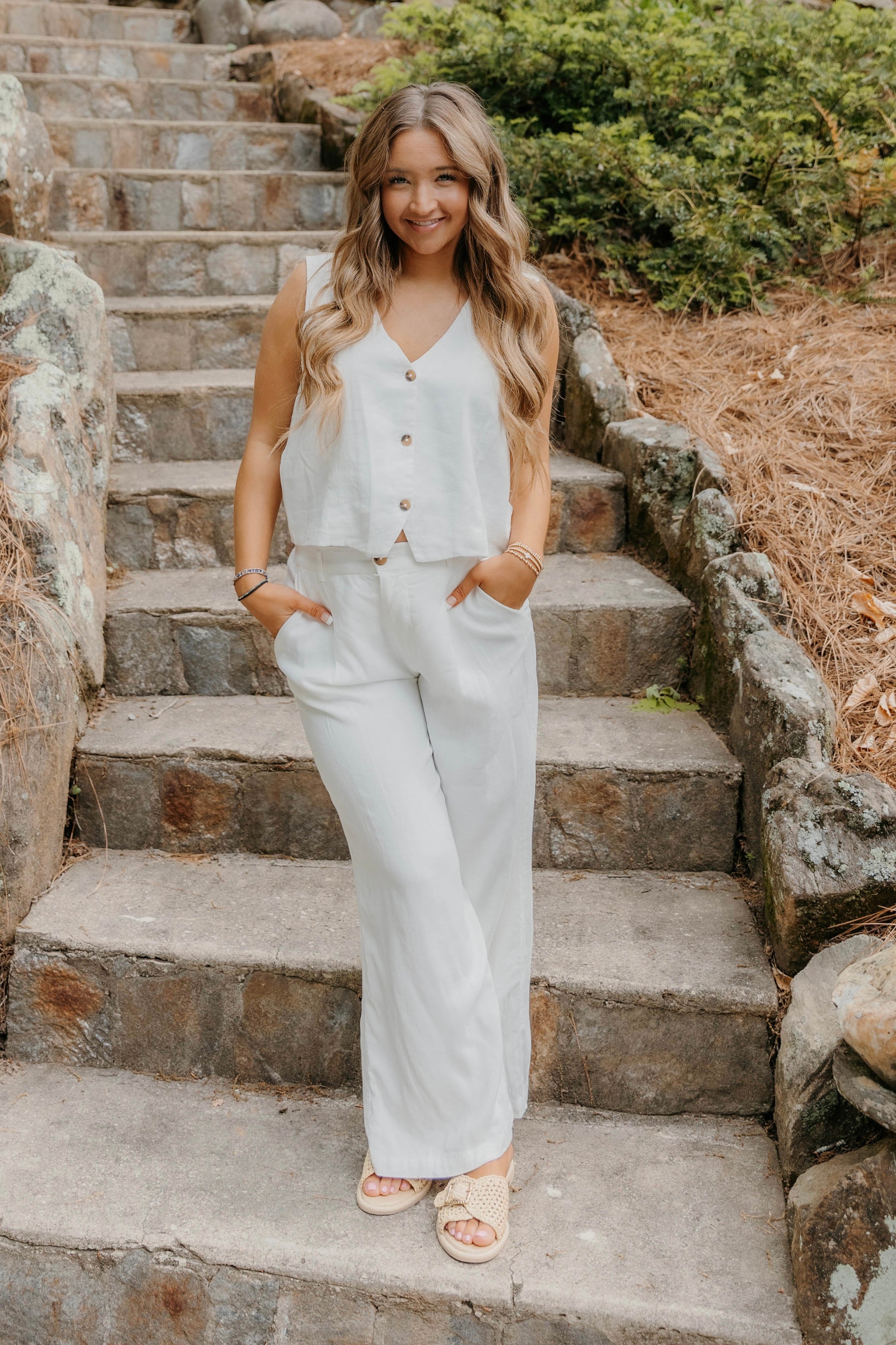Z Supply Topanga Wide Leg Linen Pant
