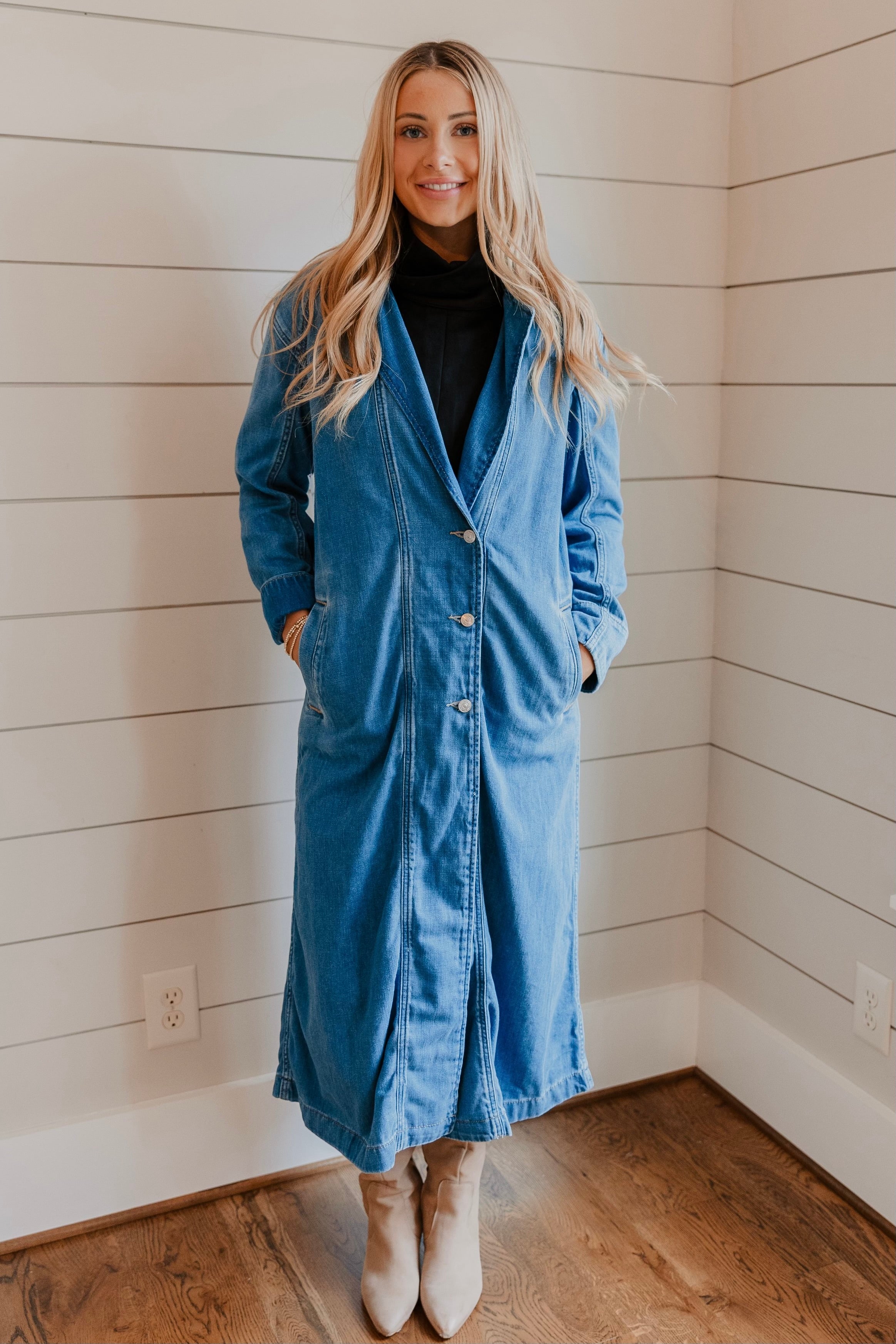 Free People Monique Indigo Duster