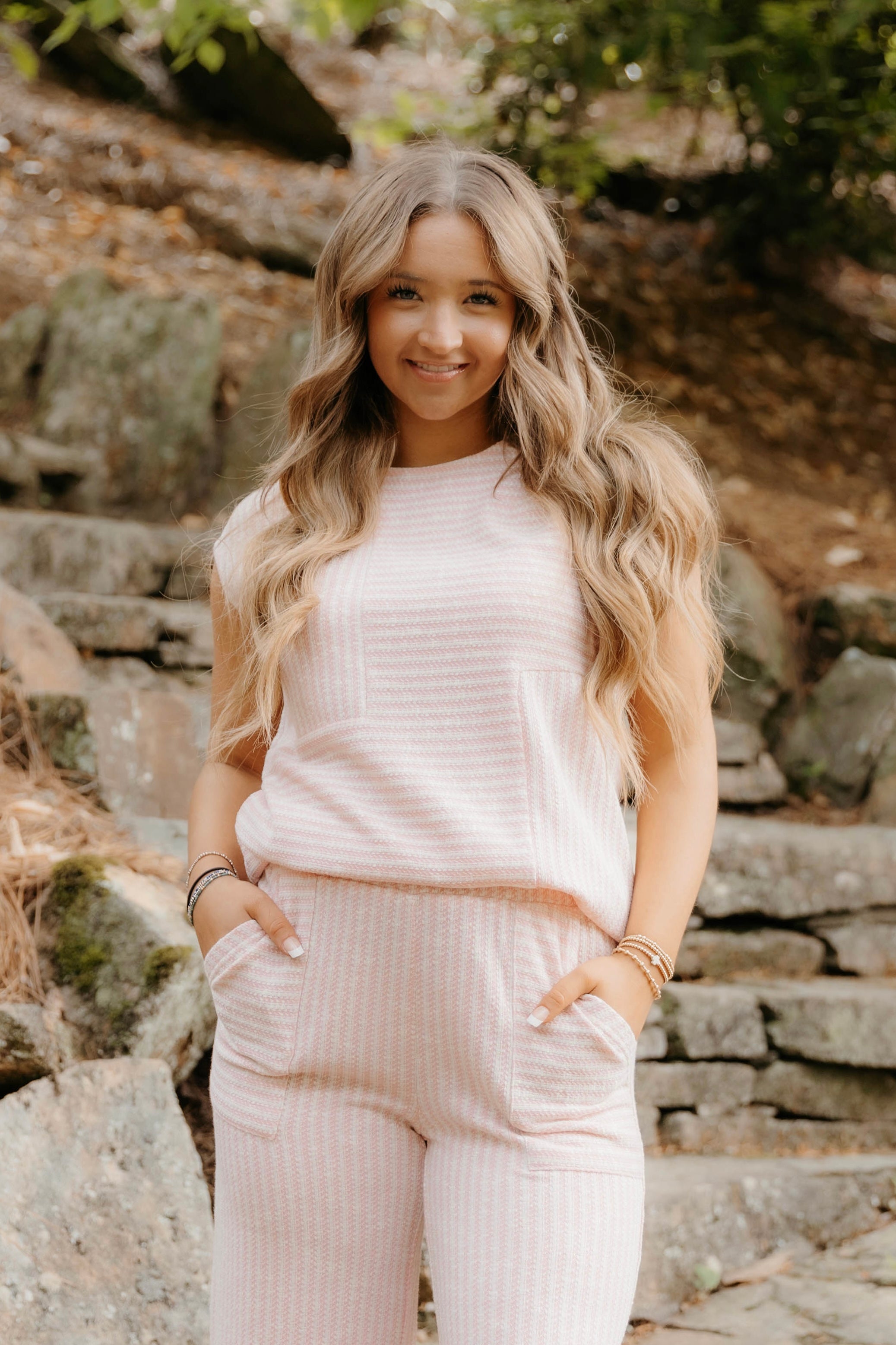 Erin Drop Shoulder Striped Top
