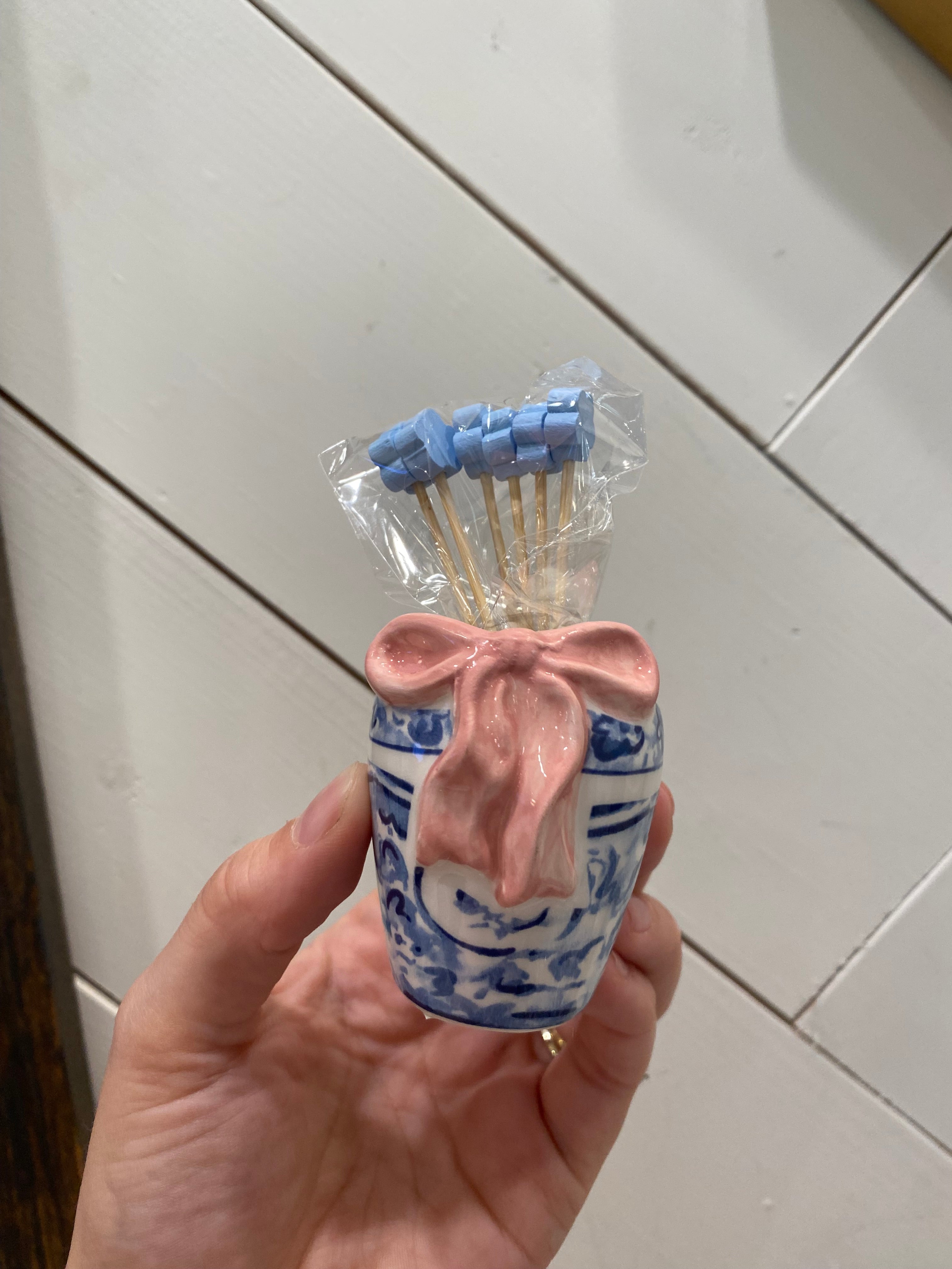 Topiary Toothpick Caddy Sets