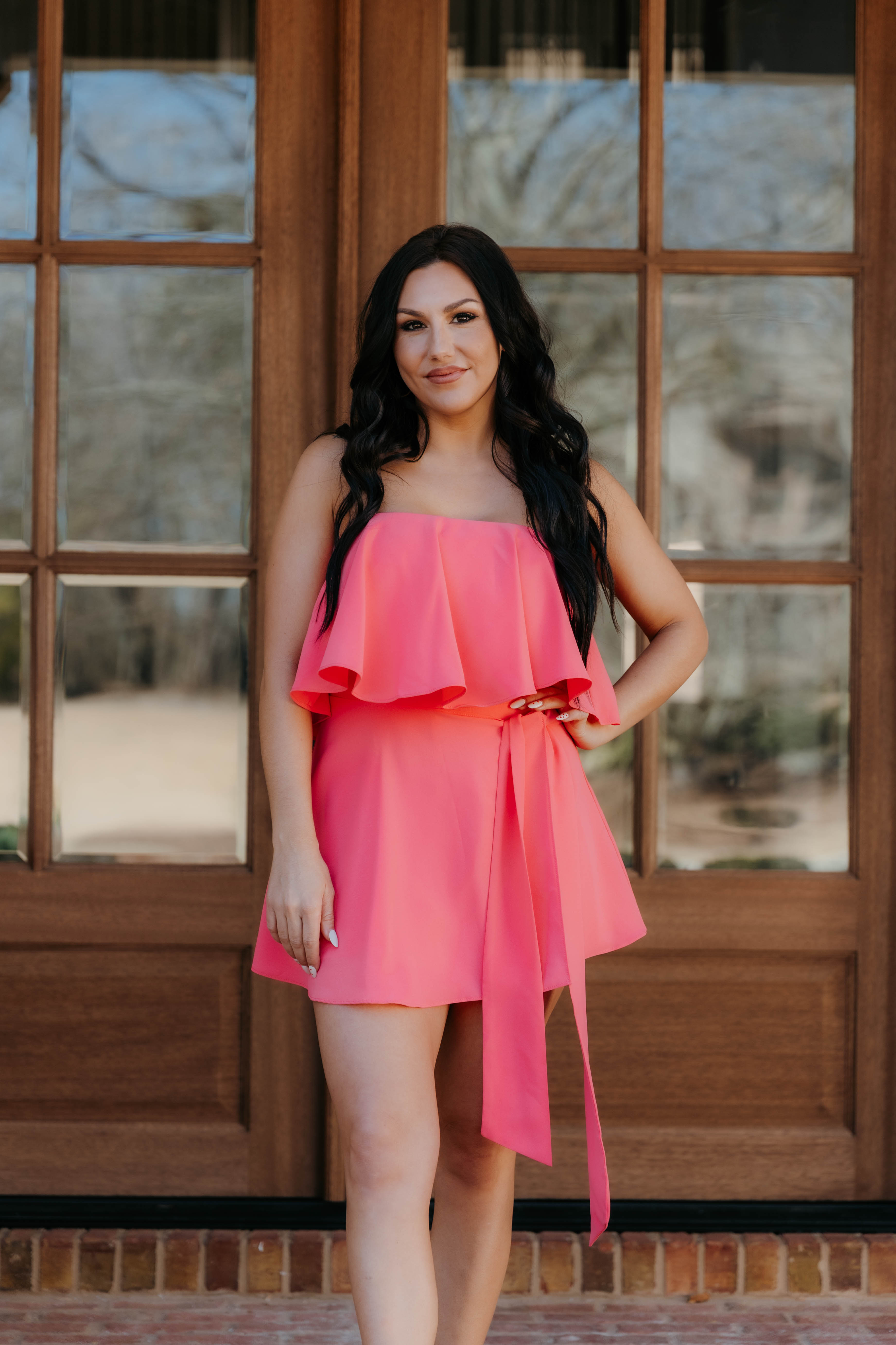 Milan Ruffle Strapless Romper - Final Sale 30% off in cart