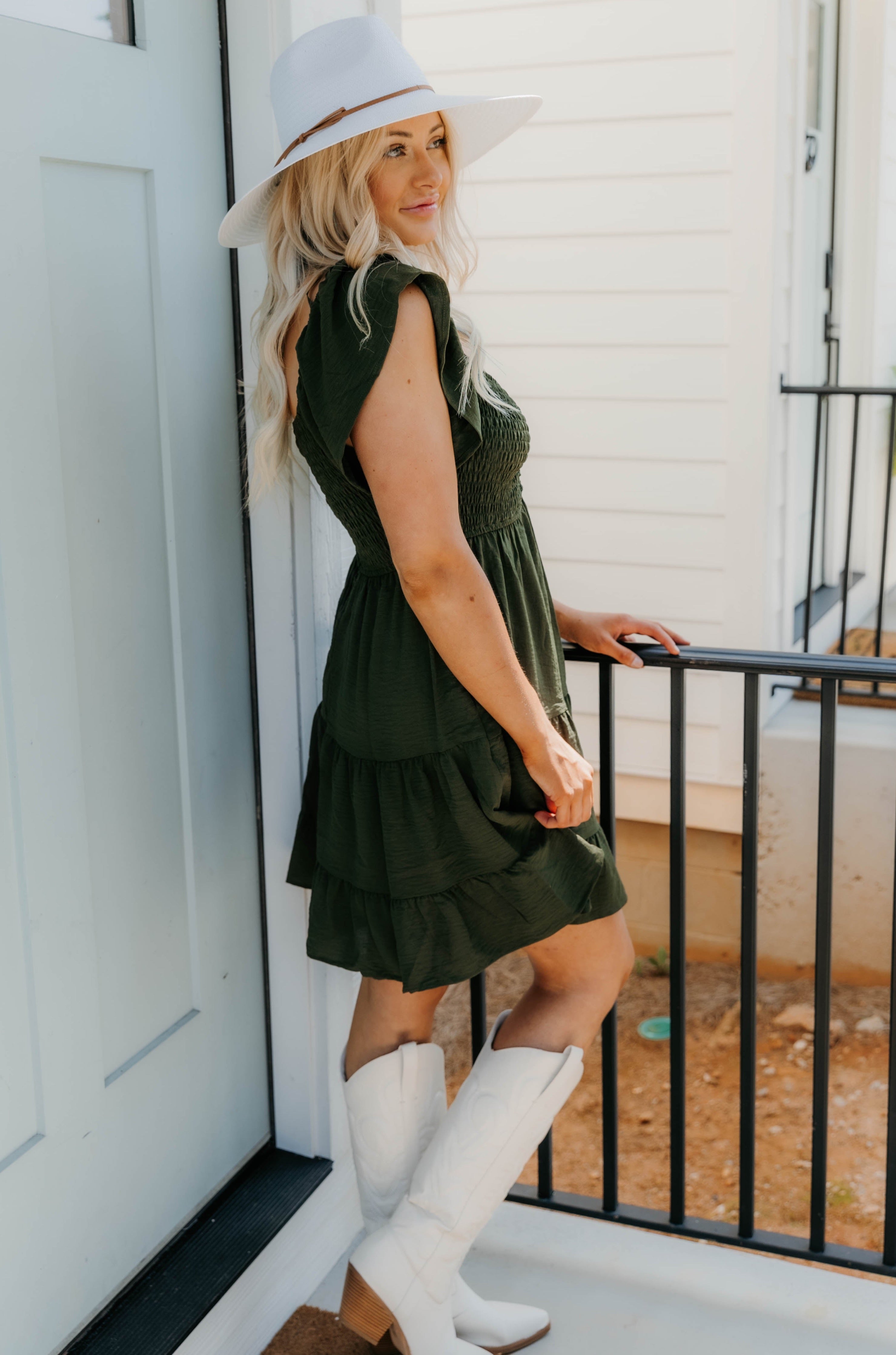 Melina Sweetheart Neck Smocked Dress - Final Sale 25% off in cart