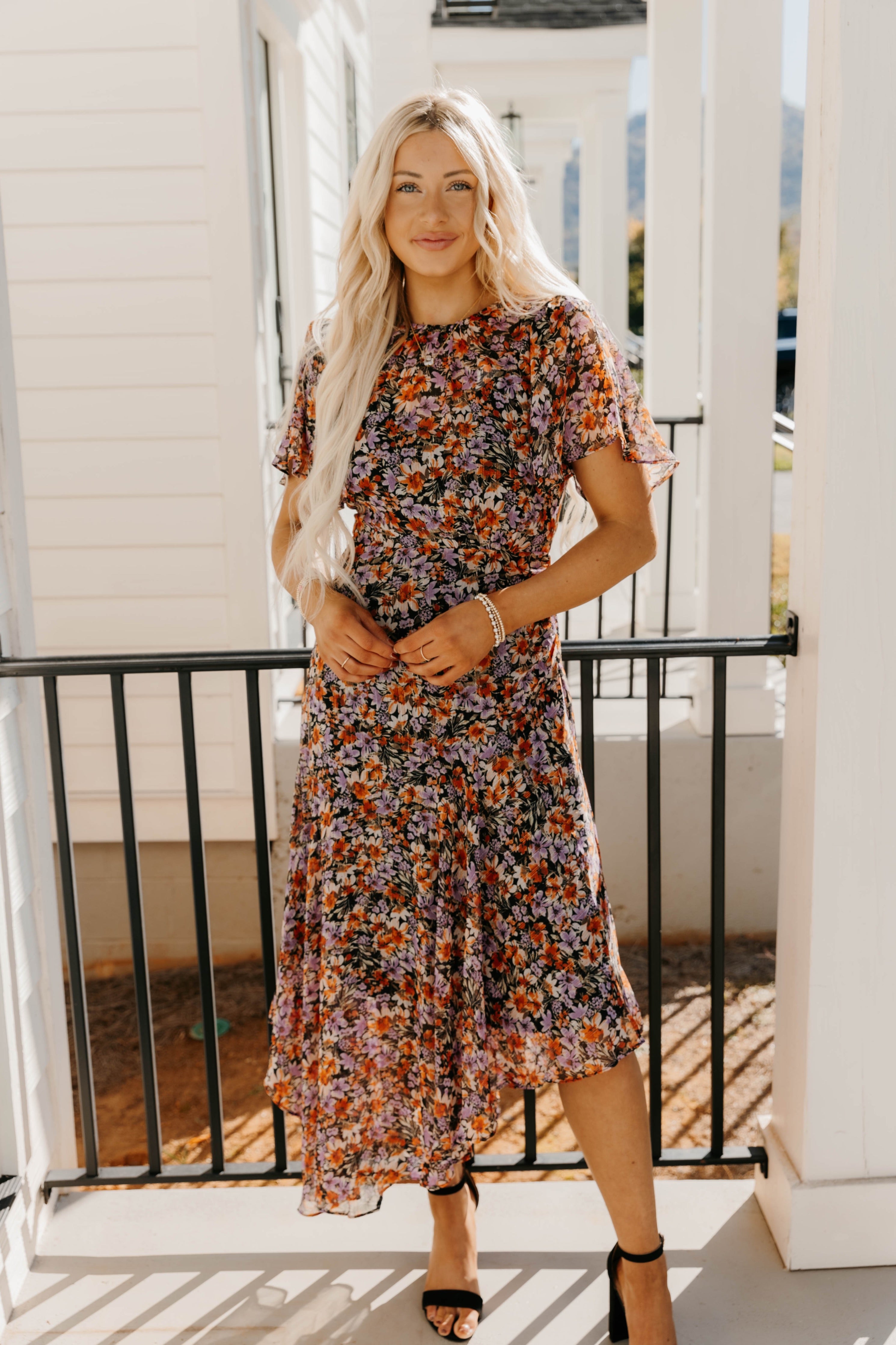 Mirella Floral Midi Dress - Final Sale 30% off in cart