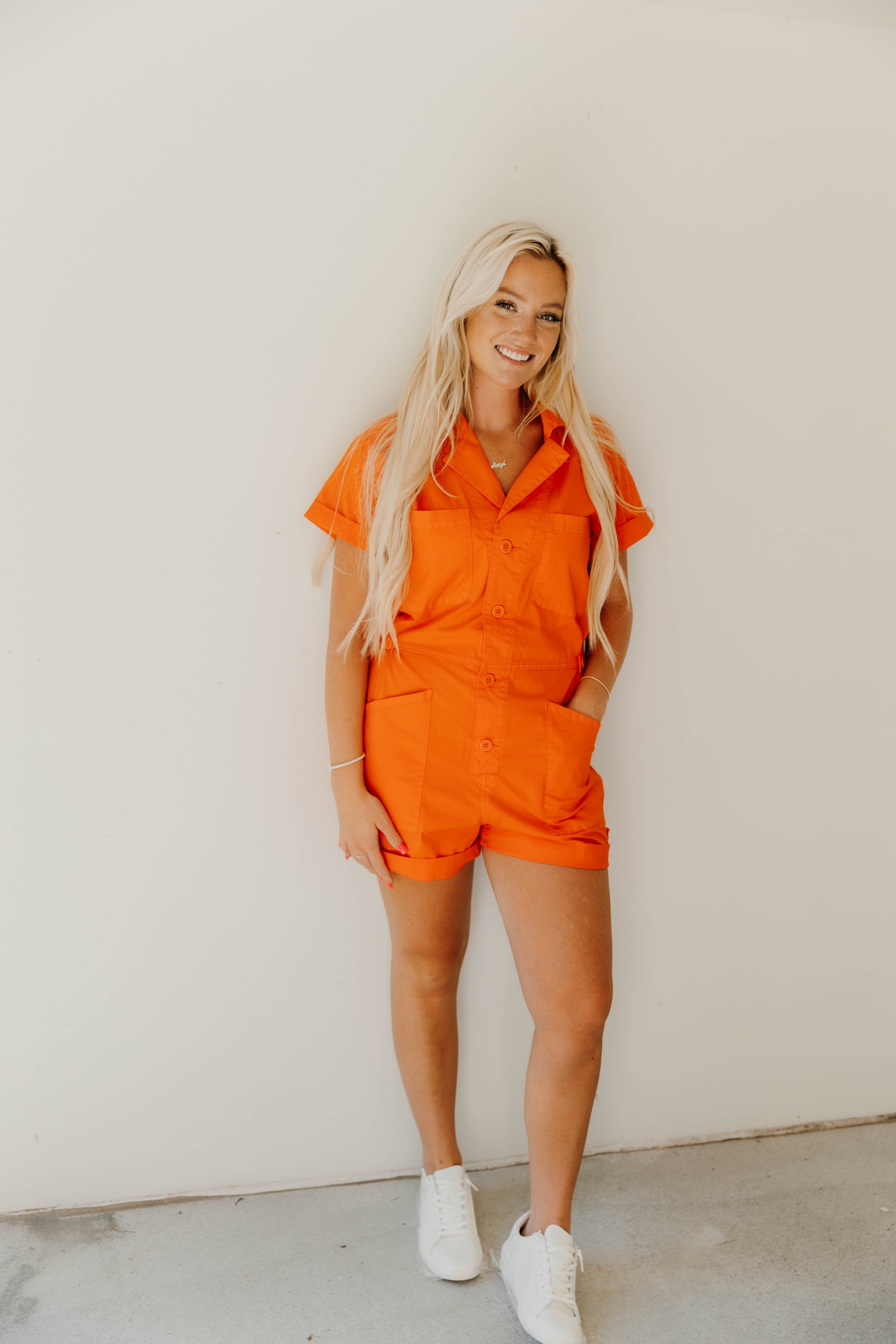 Pistola Parker Field Suit Romper - Blood Orange - Final Sale 40% off in cart