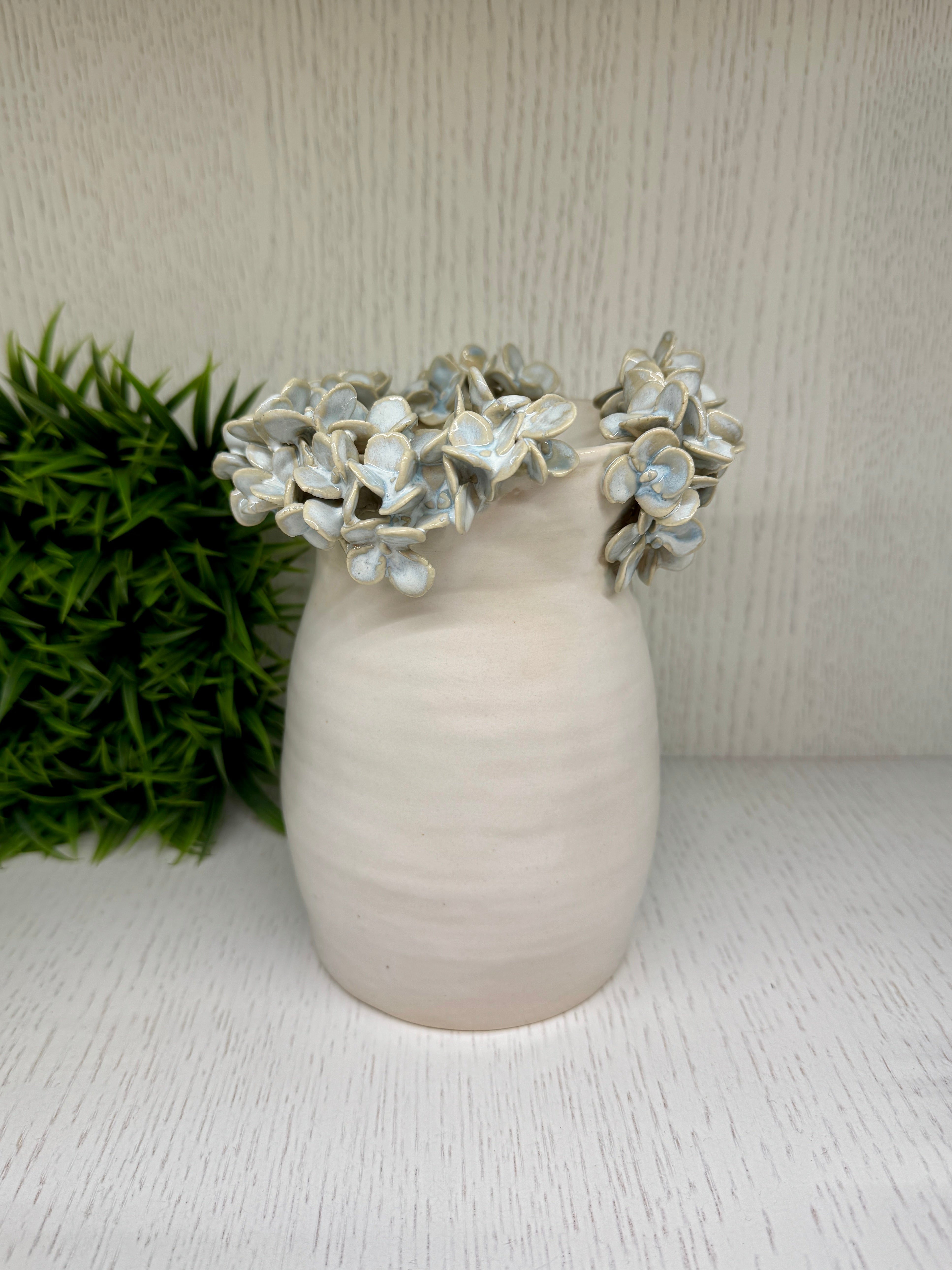 Blue Petals Alabaster Vase - Alex Clay Original