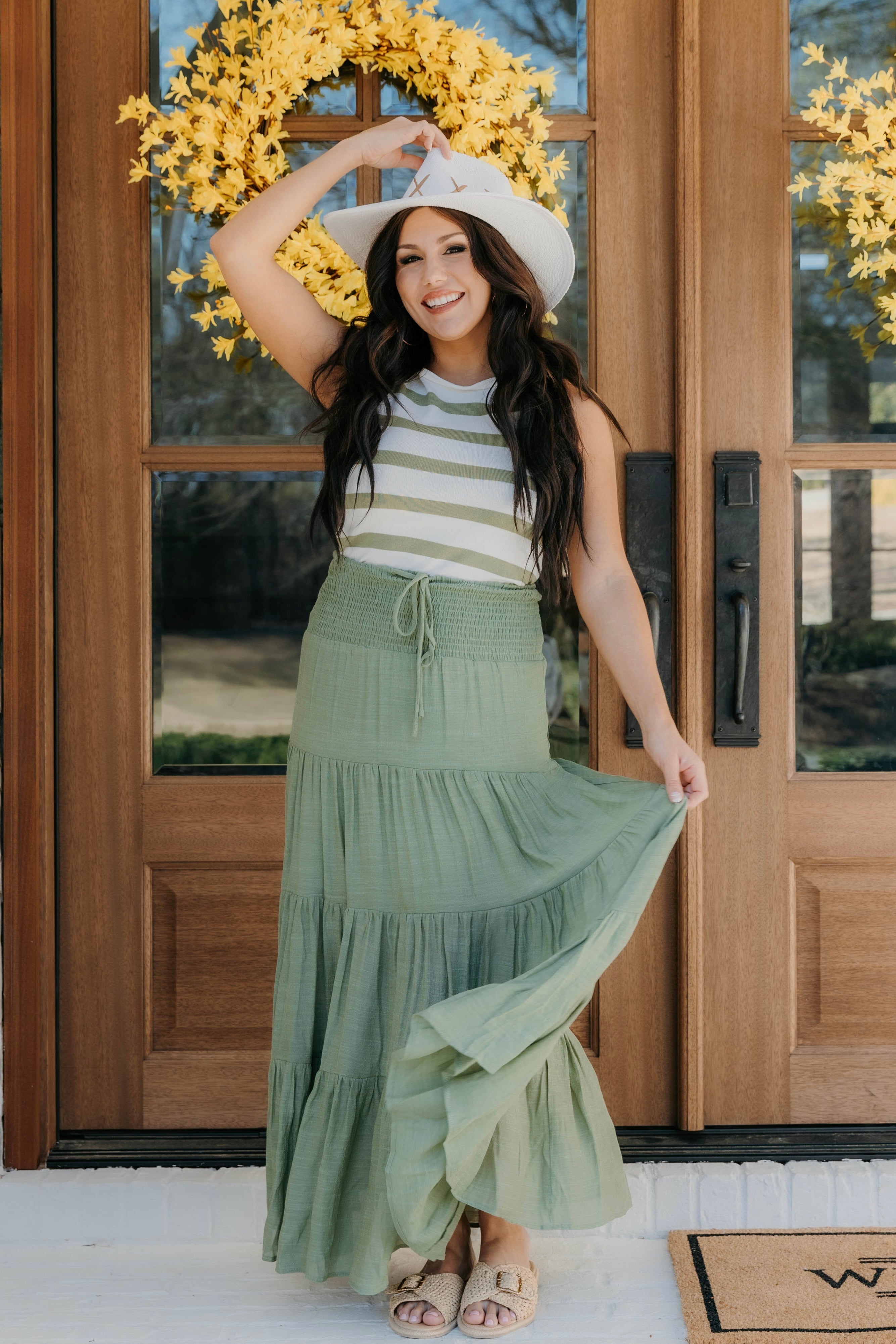 Amanda Striped Sweater Tank
