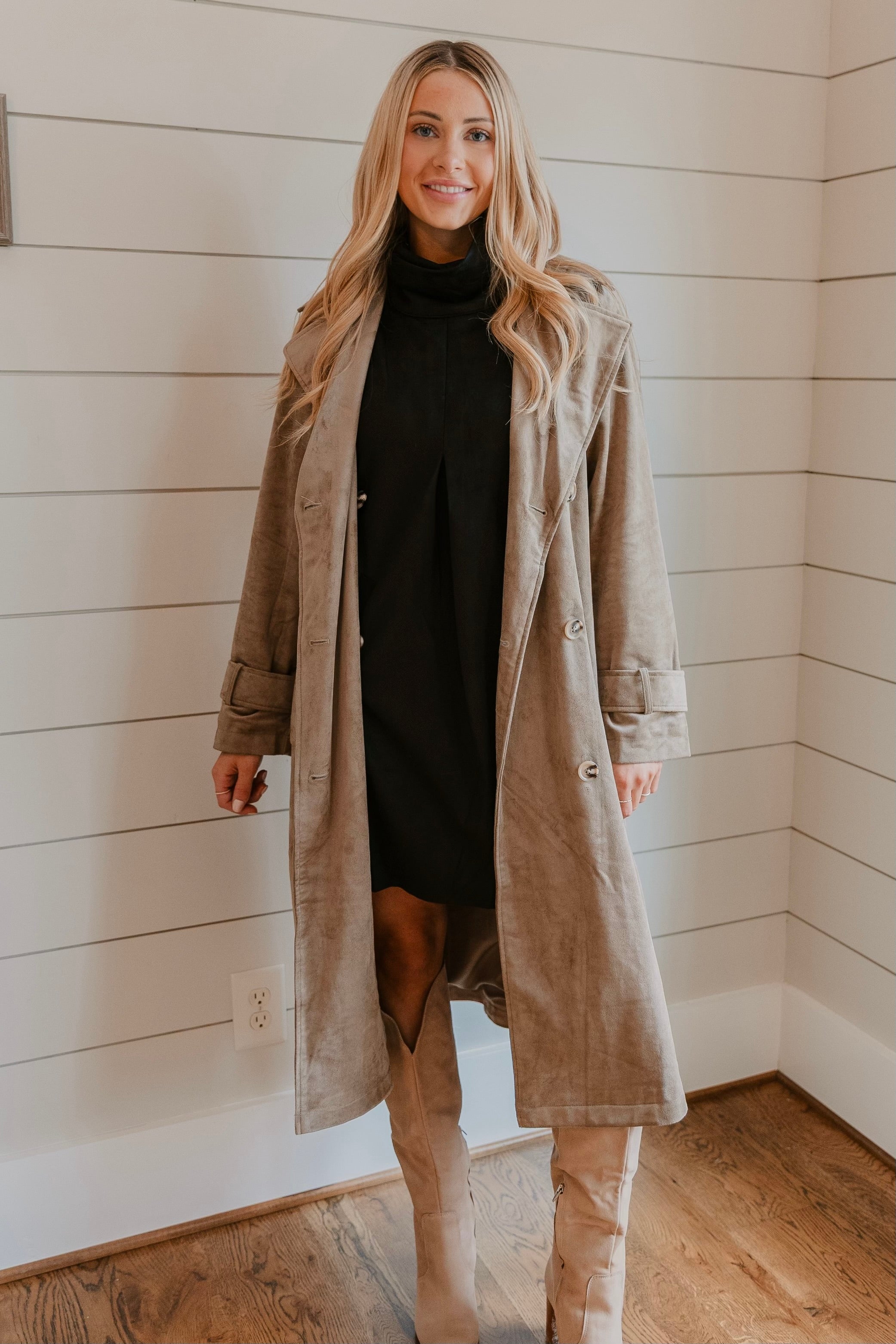 Z Supply Dorian Suede Trench Coat