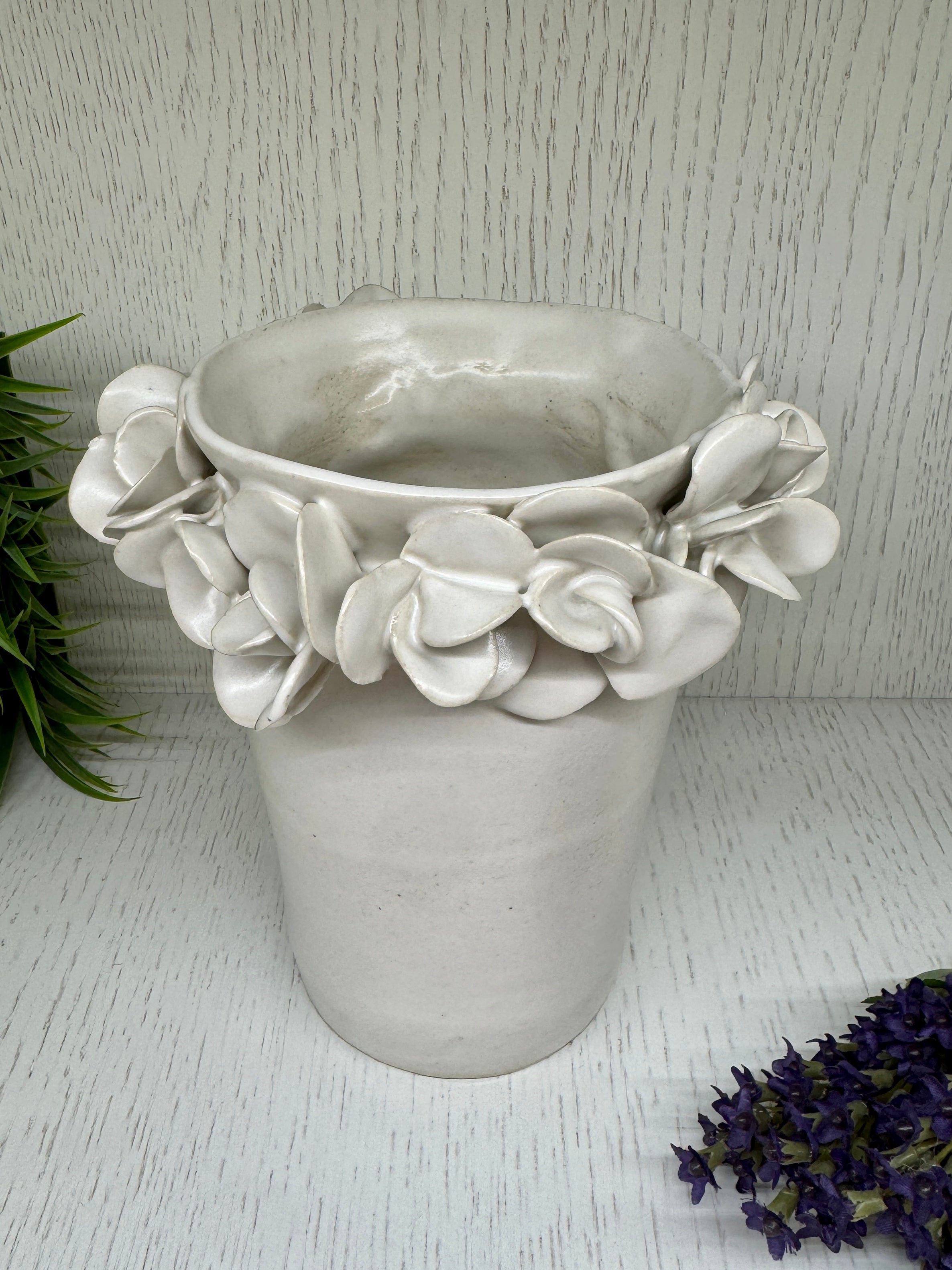 The Petals All Around Alabaster Vase - Alex Clay Original