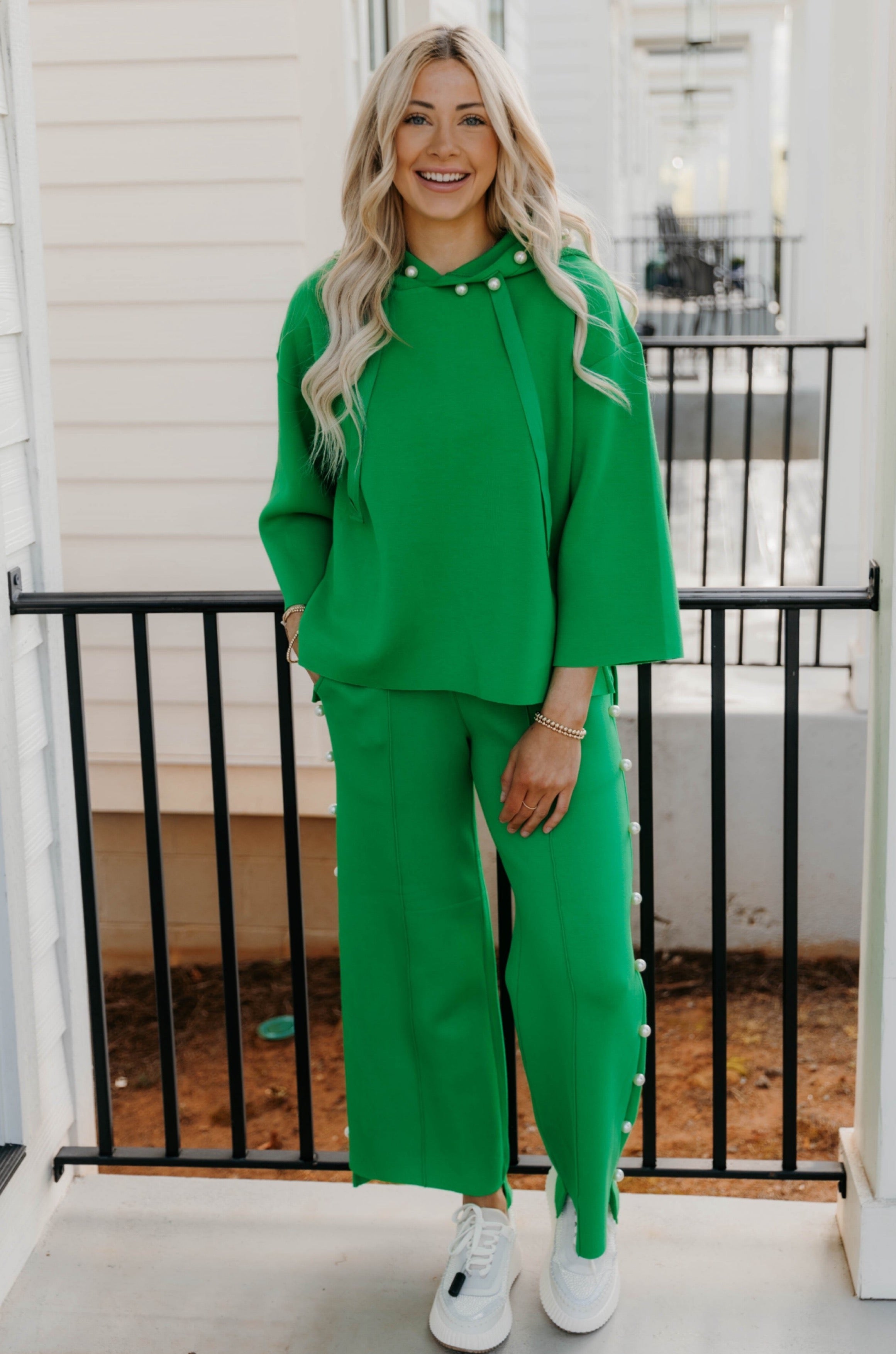Farrah French Scuba Pearl Pant