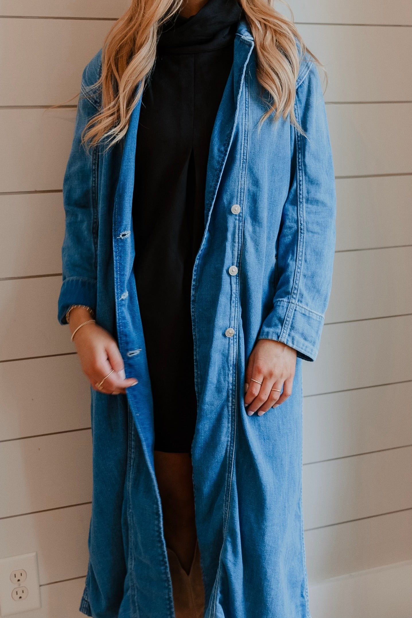 Free People Monique Indigo Duster