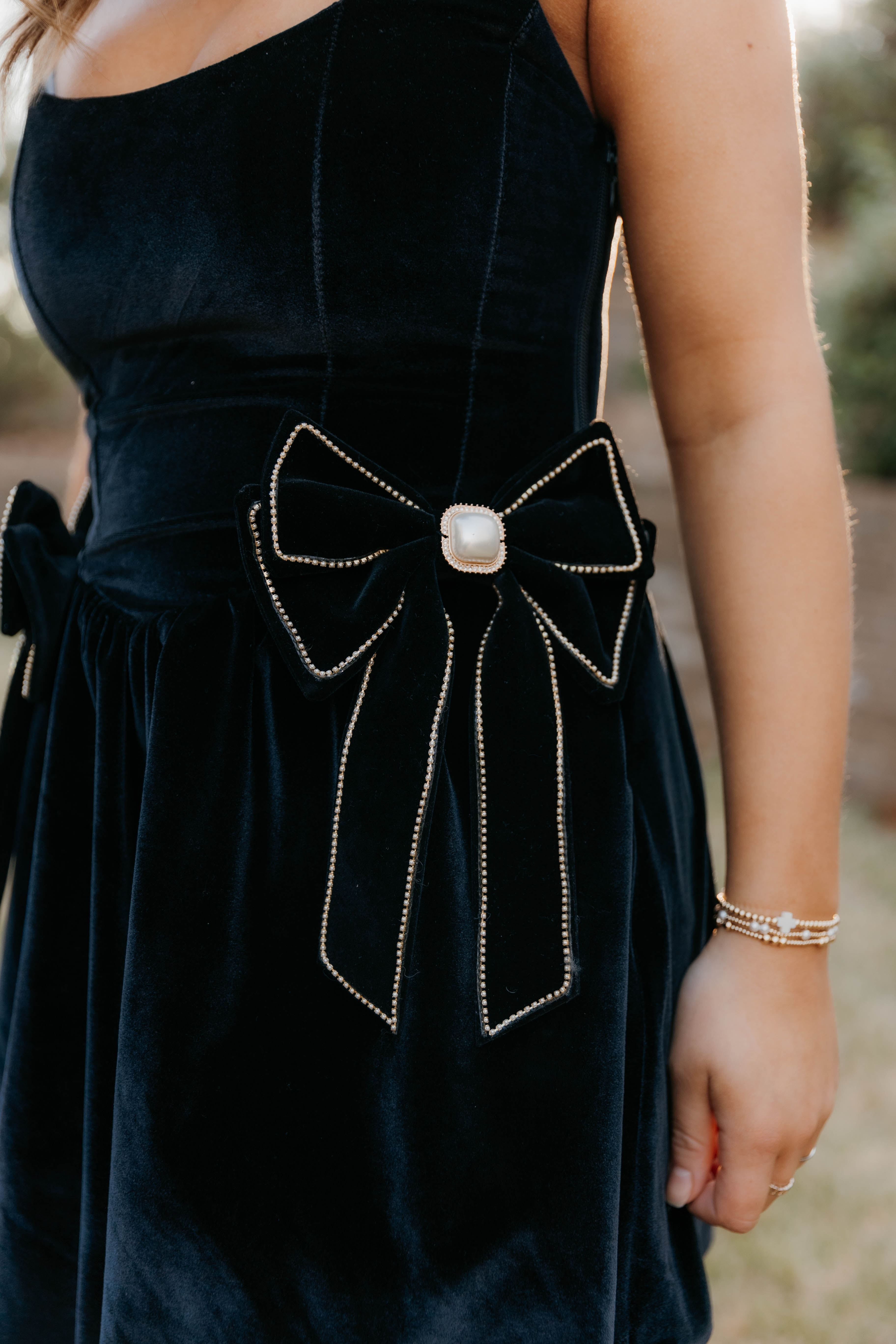 Show Me Your Mumu Ricci Skort Dress - Black Velvet
