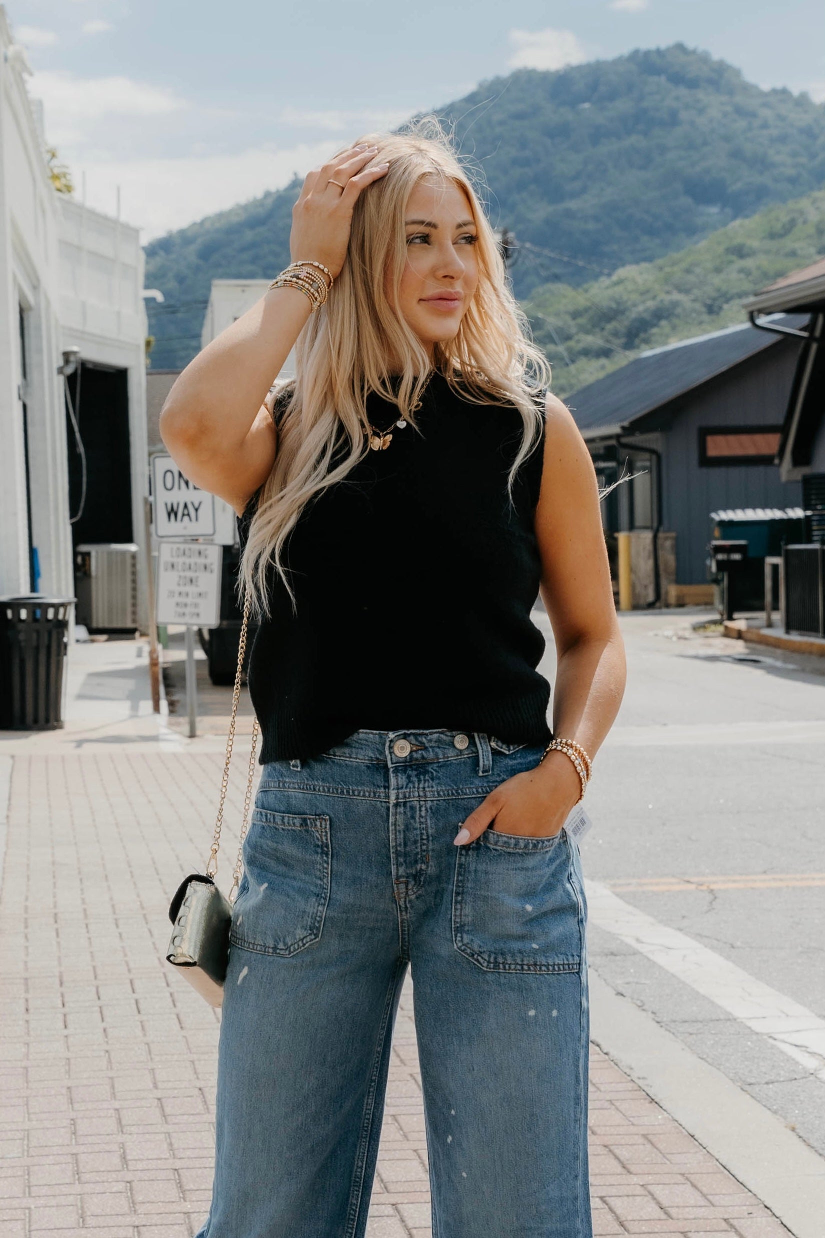 Emerie Sleeveless Cropped Sweater Top - Final Sale 30% off in cart