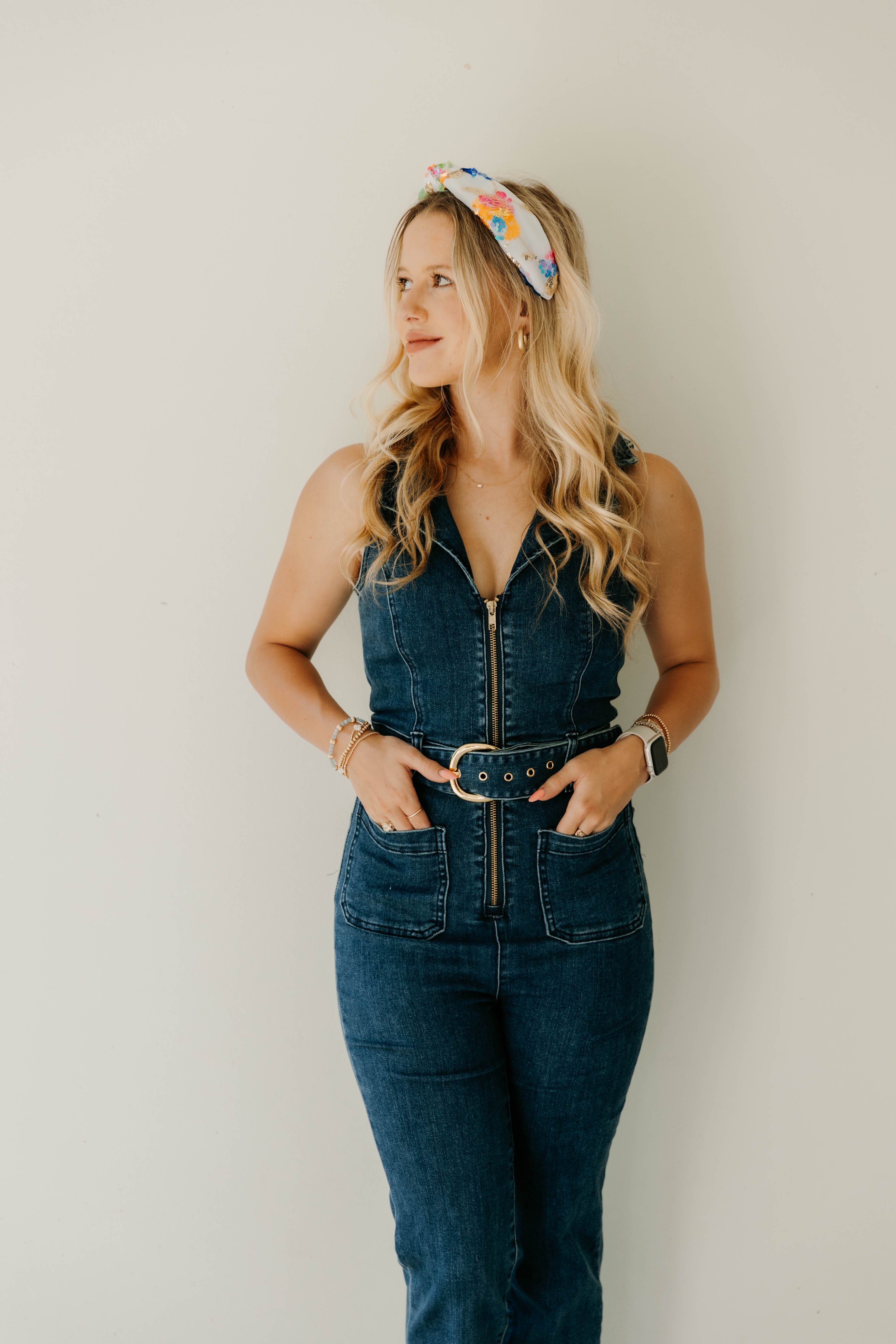 Show Me Your Mumu Jacksonville Cropped Jumpsuit - Lunar Blue