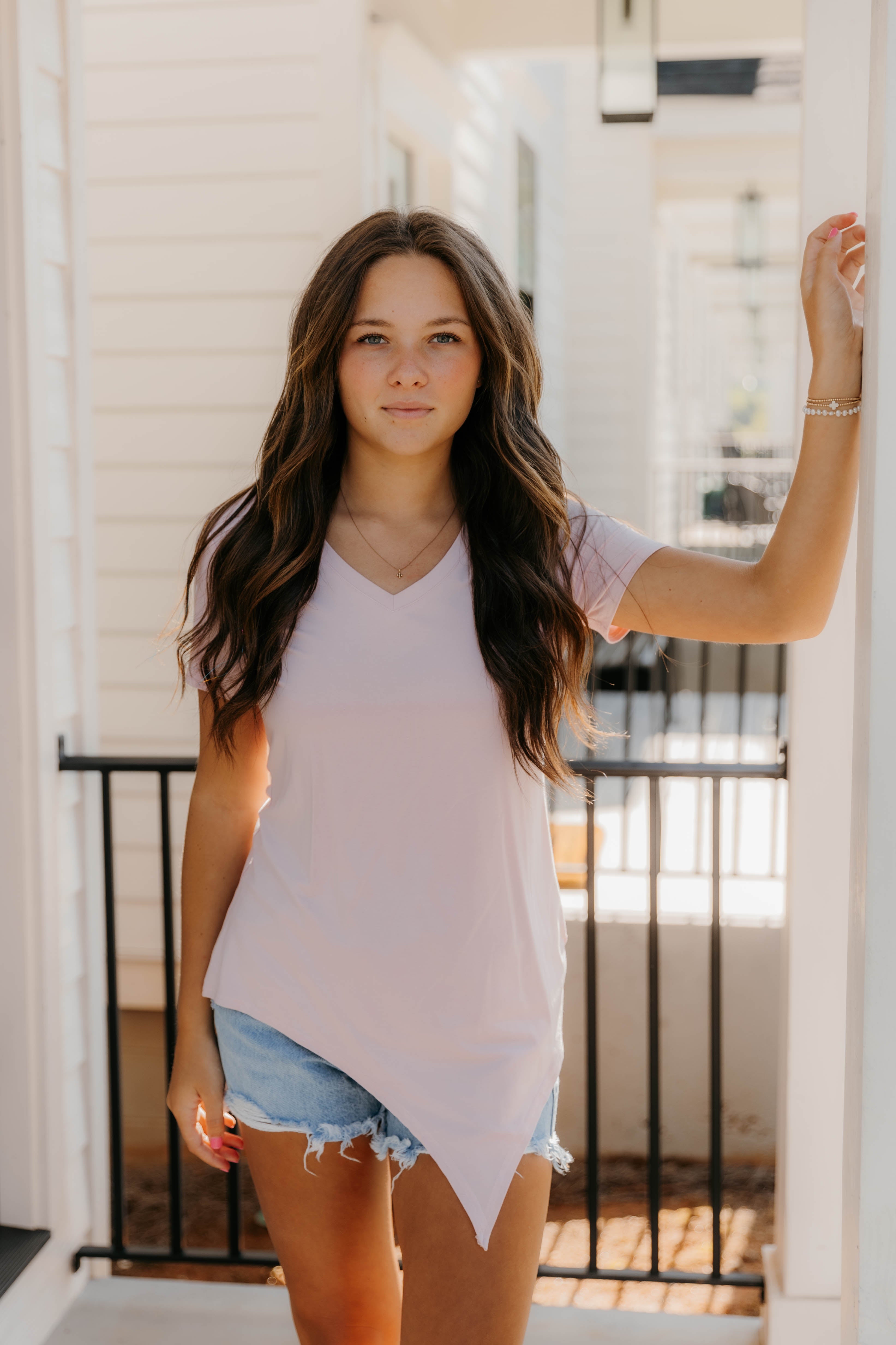 Kendall Modal Knit V Neck Top - Final Sale
