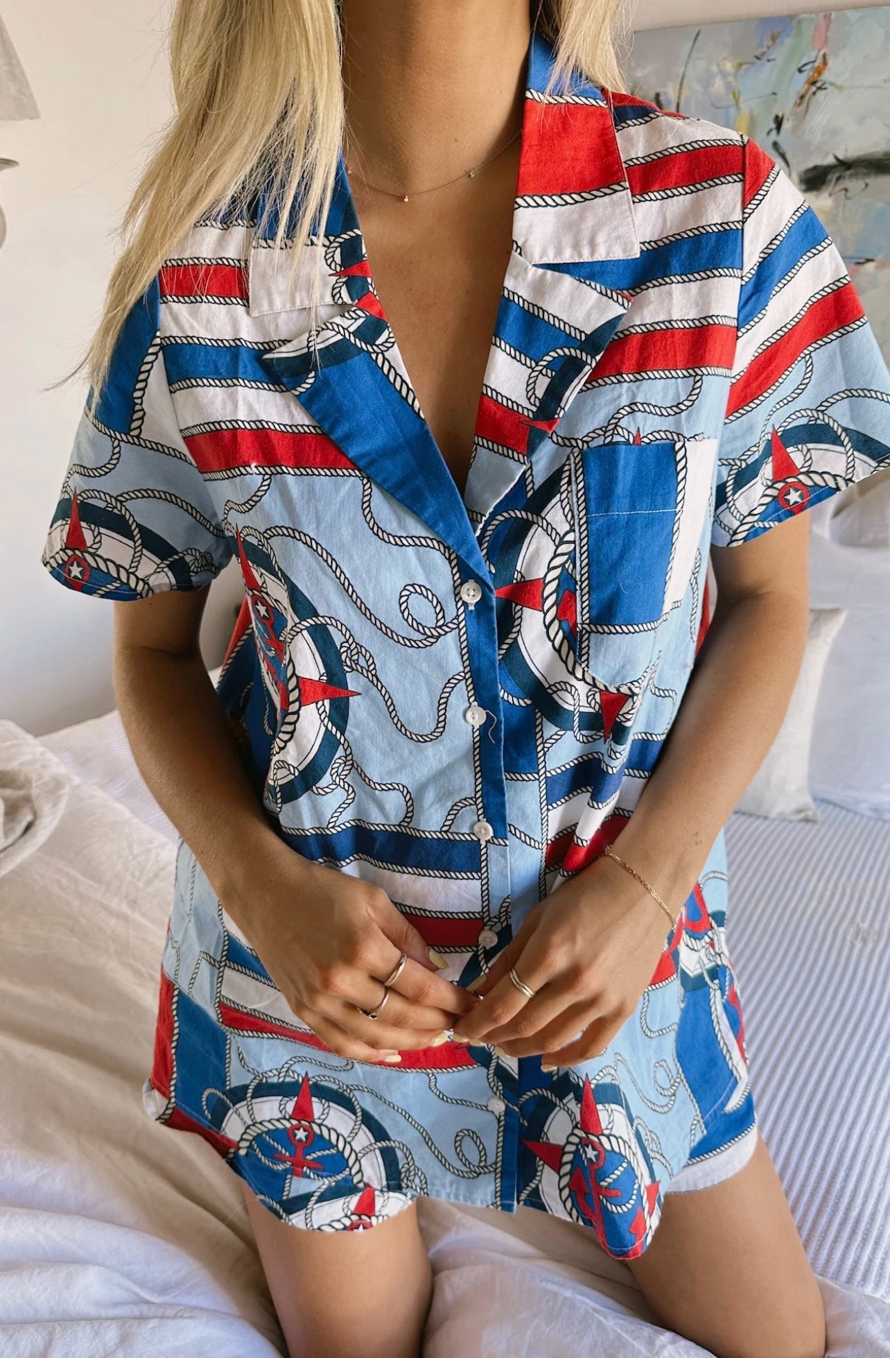 Show Me Your Mumu Home and Away PJ Set - Anchors Away - Final Sale 25% off in cart