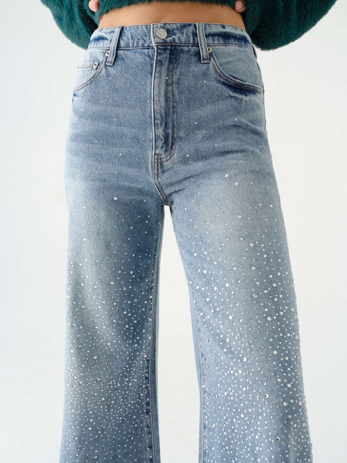 Daze Far Out High Rise Wide Leg - Stardust