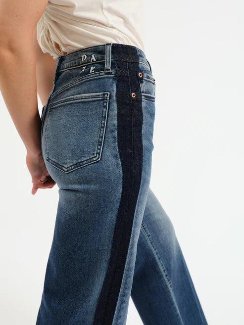 Daze Far Out High Rise Wide Leg - Tuxedo