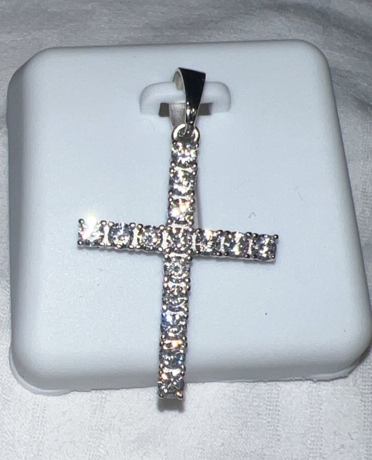 The Statement Cross Sterling Silver Charm