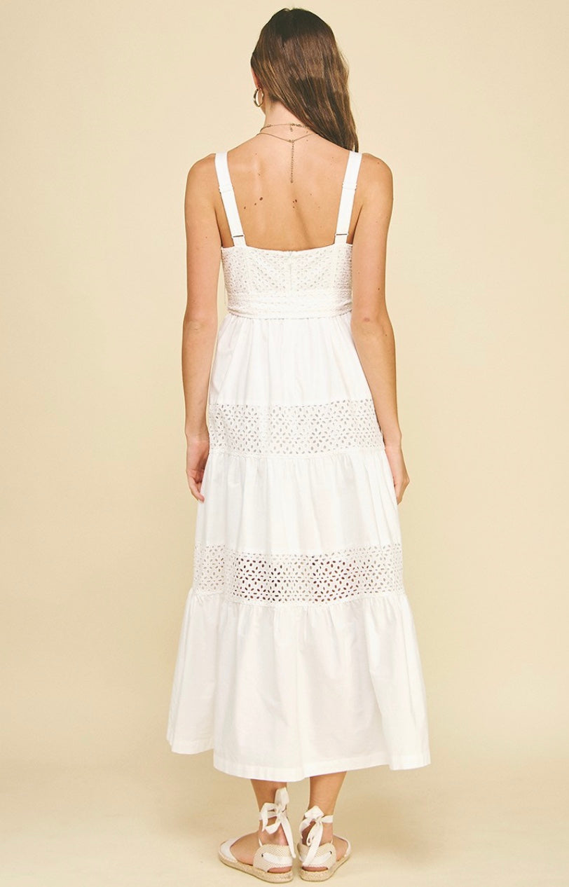 The Isla Eyelet Maxi Dress