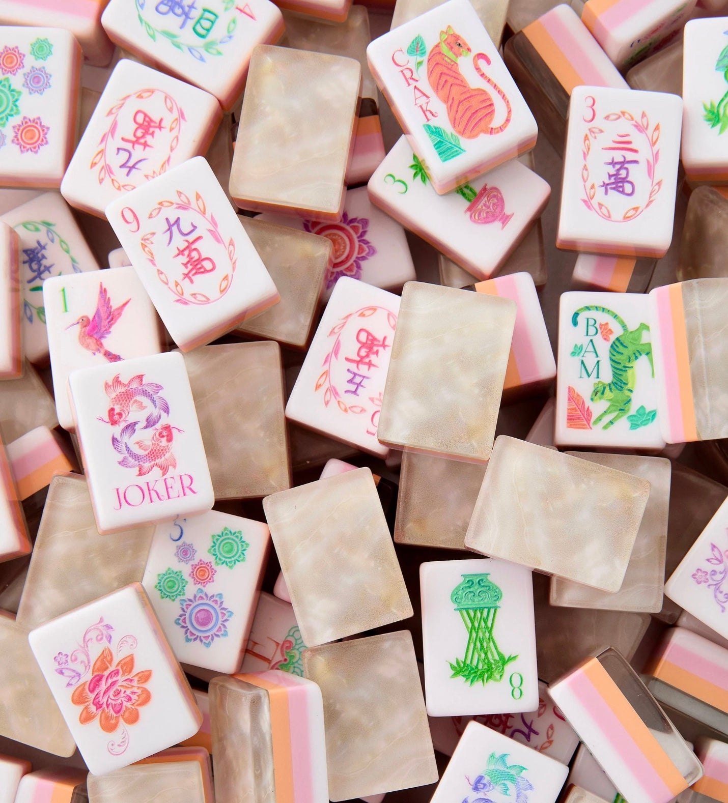 Pearlescent Mahjong Tiles