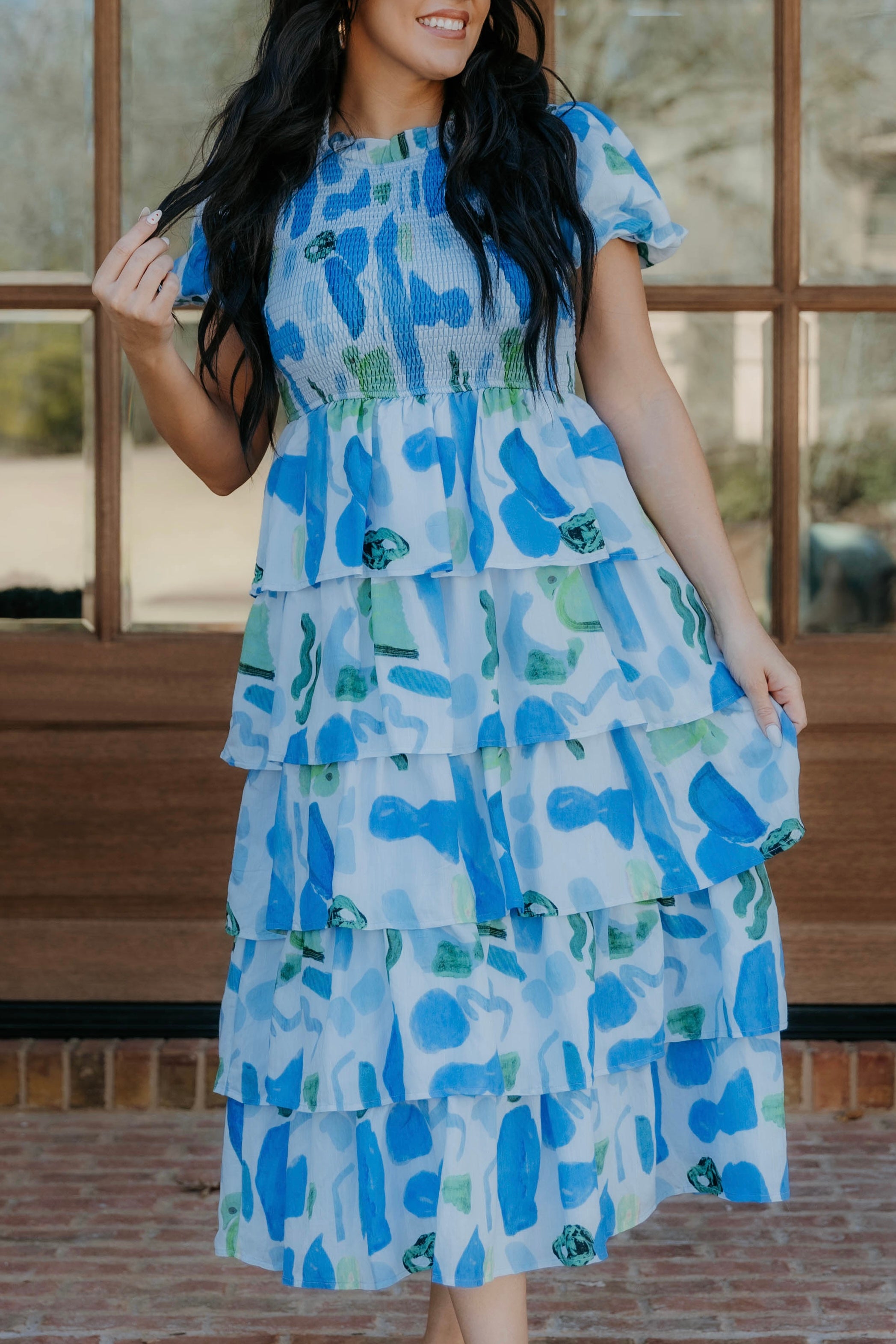 Margo Bubble Sleeve Smocked Dress - Final Sale 20% off in cart