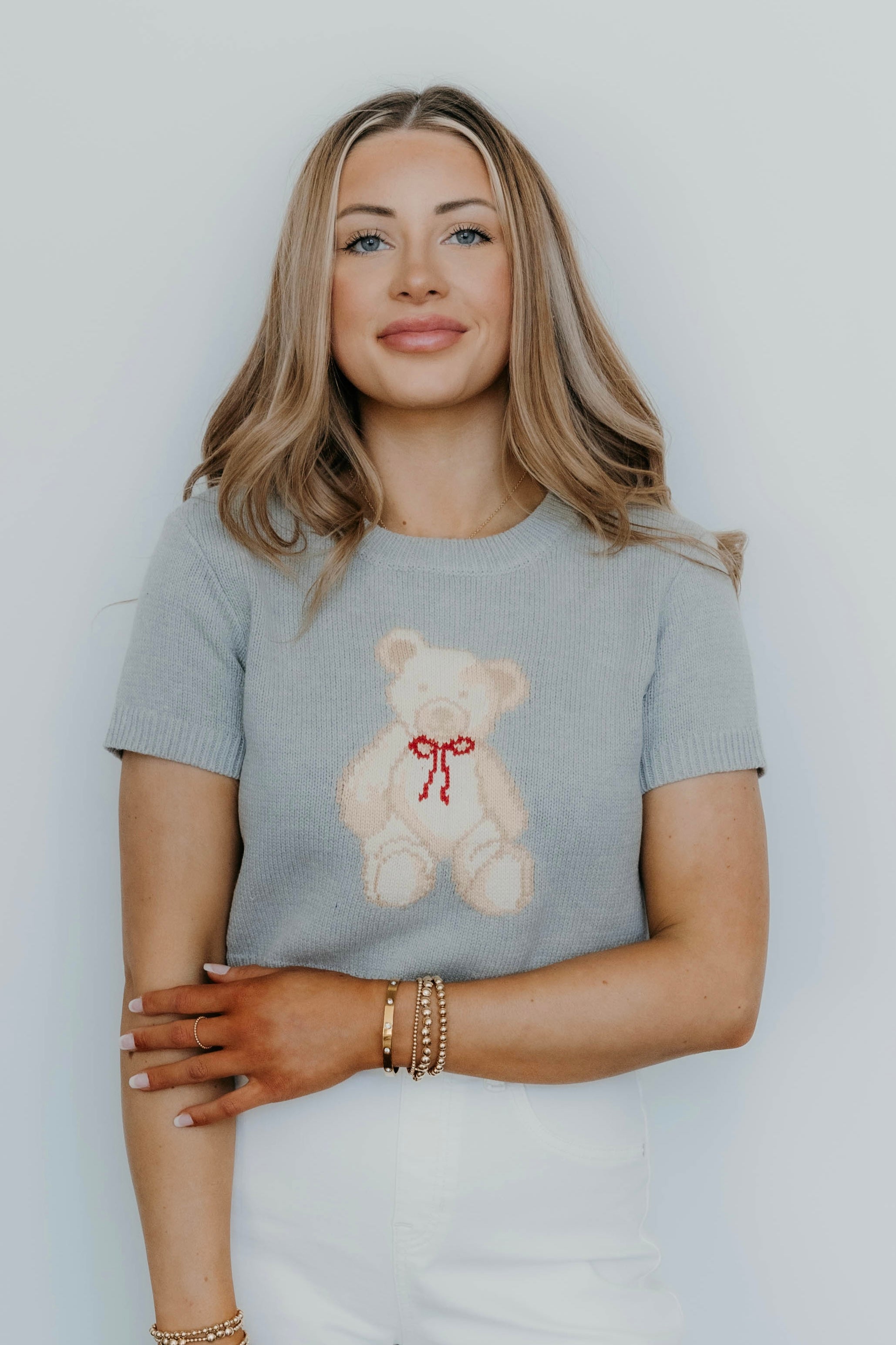 Gia Teddy Bear Sweater Top