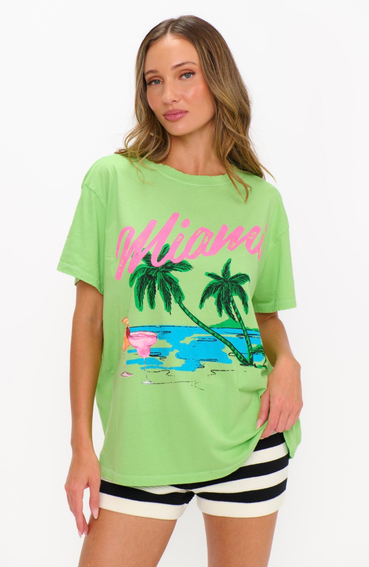 Show me your Mumu Travis Tee Miami Beach Graphic