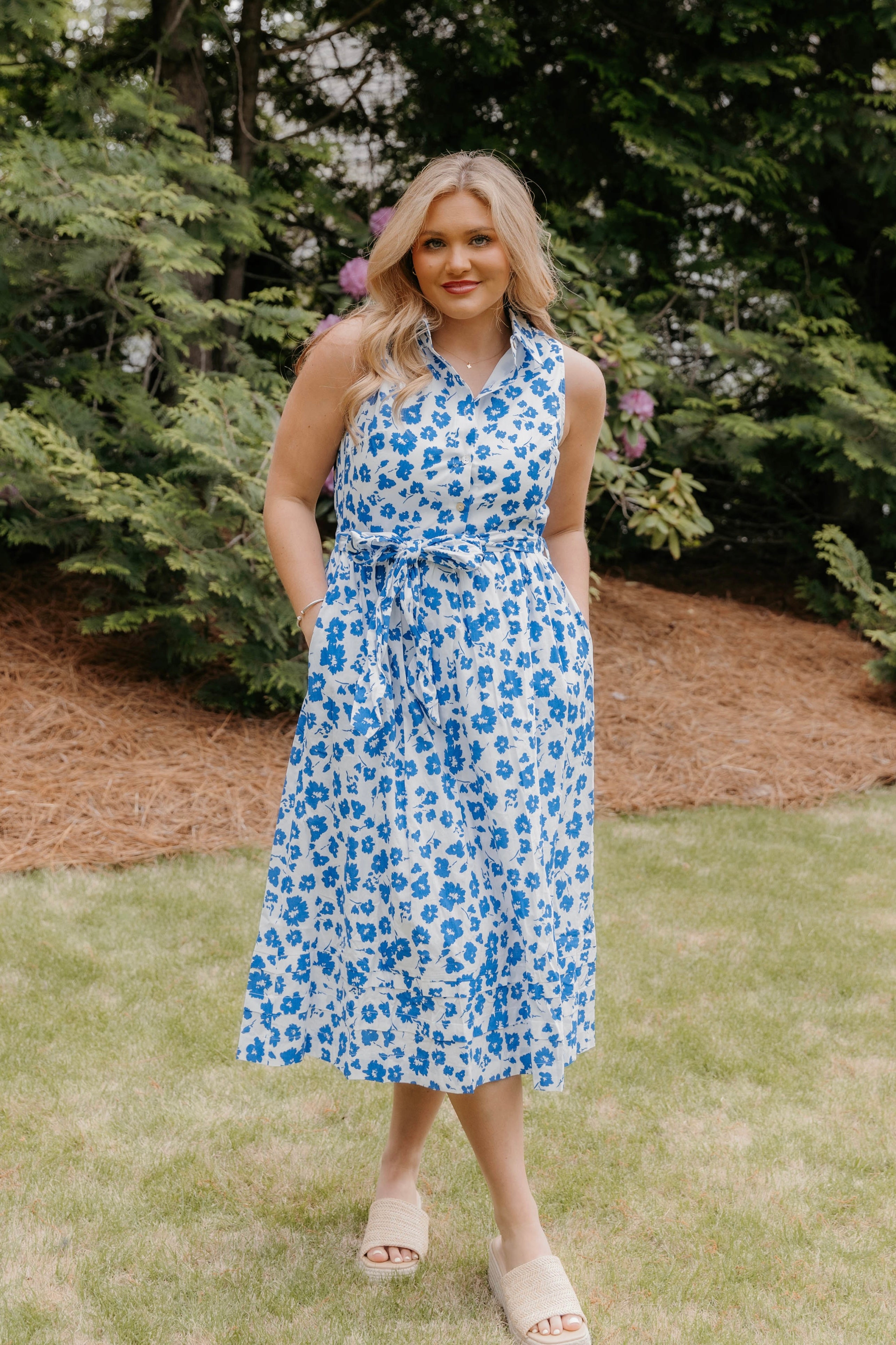 Maxine Floral Button Down Maxi Dress - Final Sale 25% off in cart
