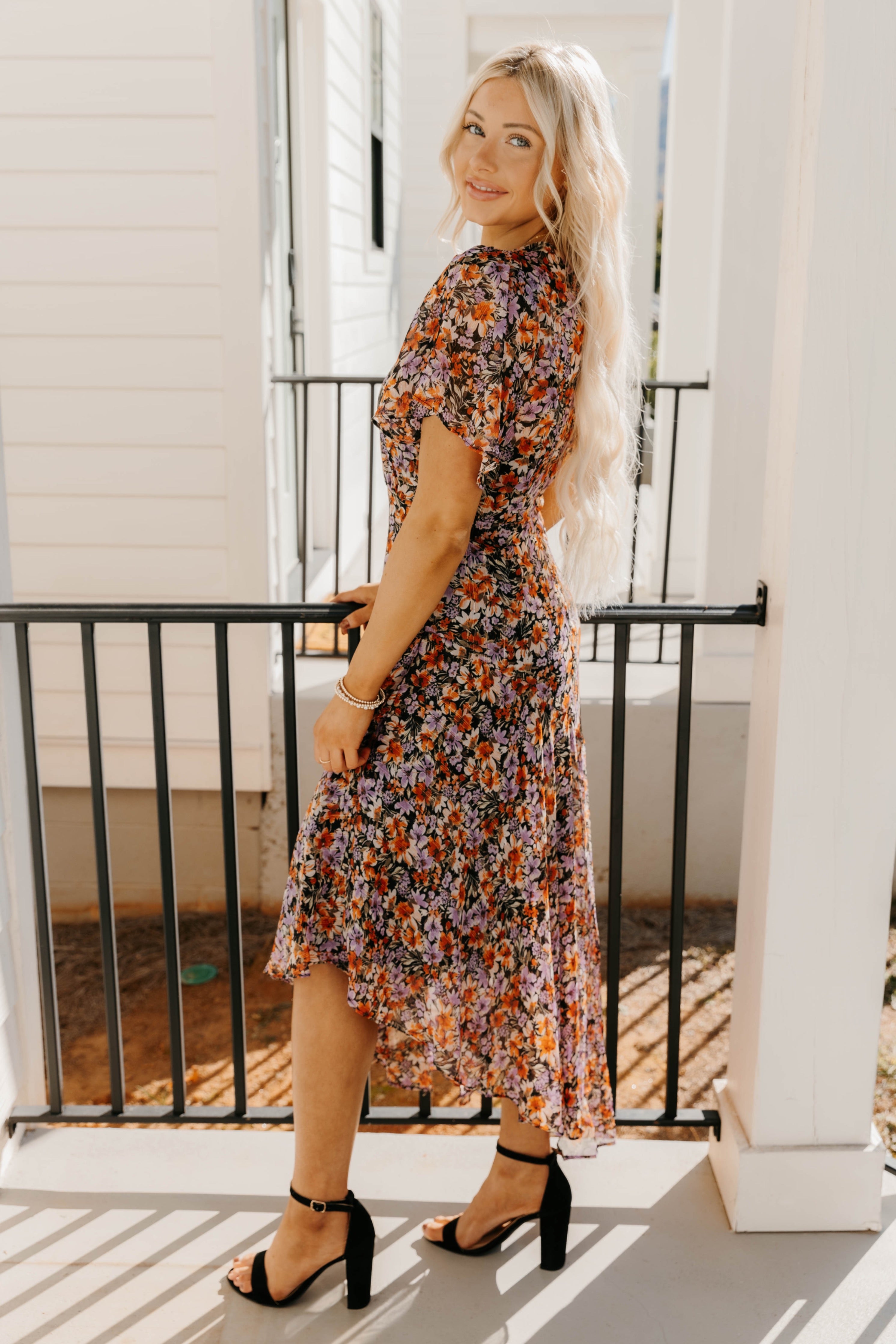 Mirella Floral Midi Dress - Final Sale 30% off in cart