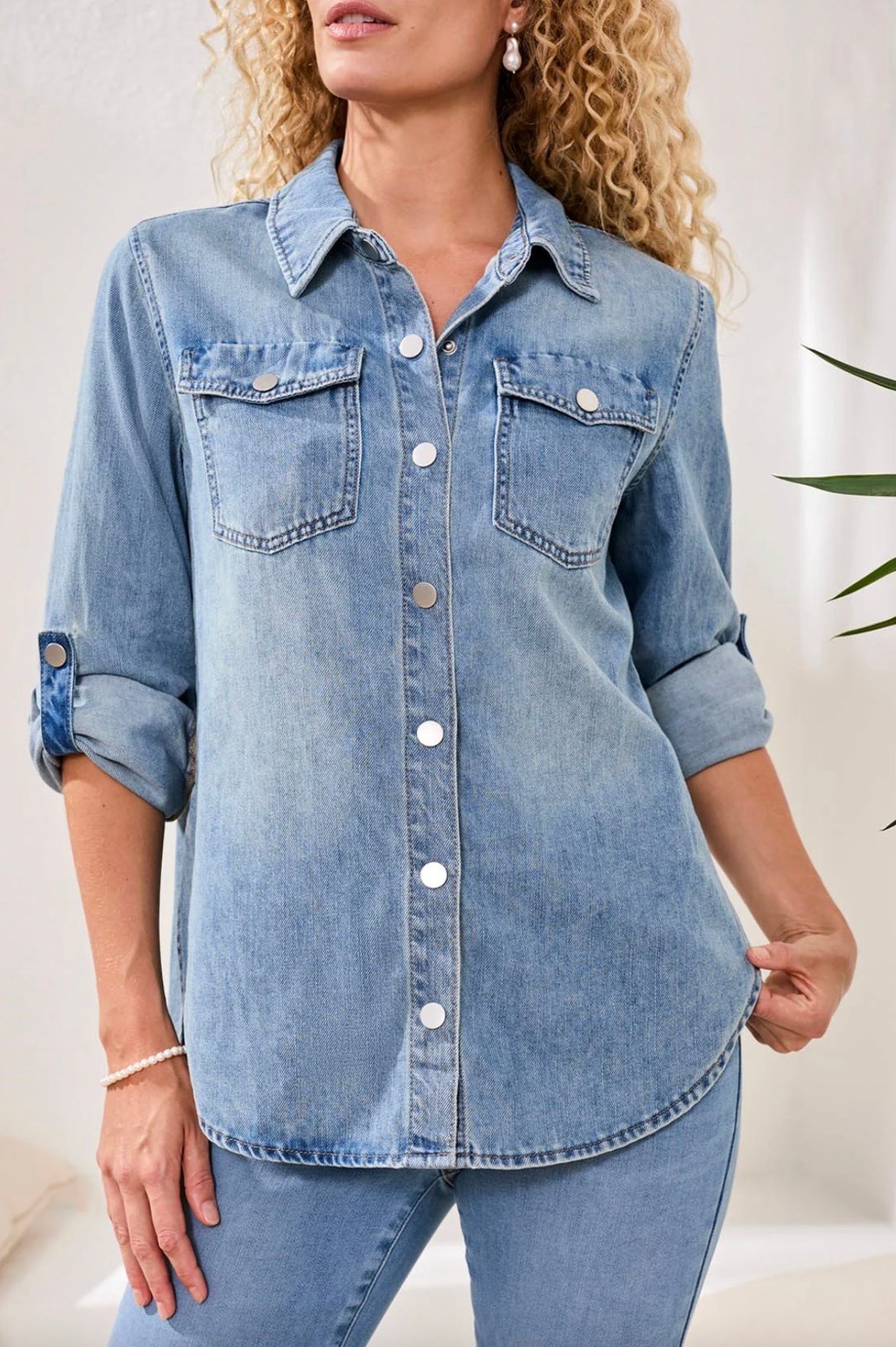 Tribal Classic Clare Denim Shirt