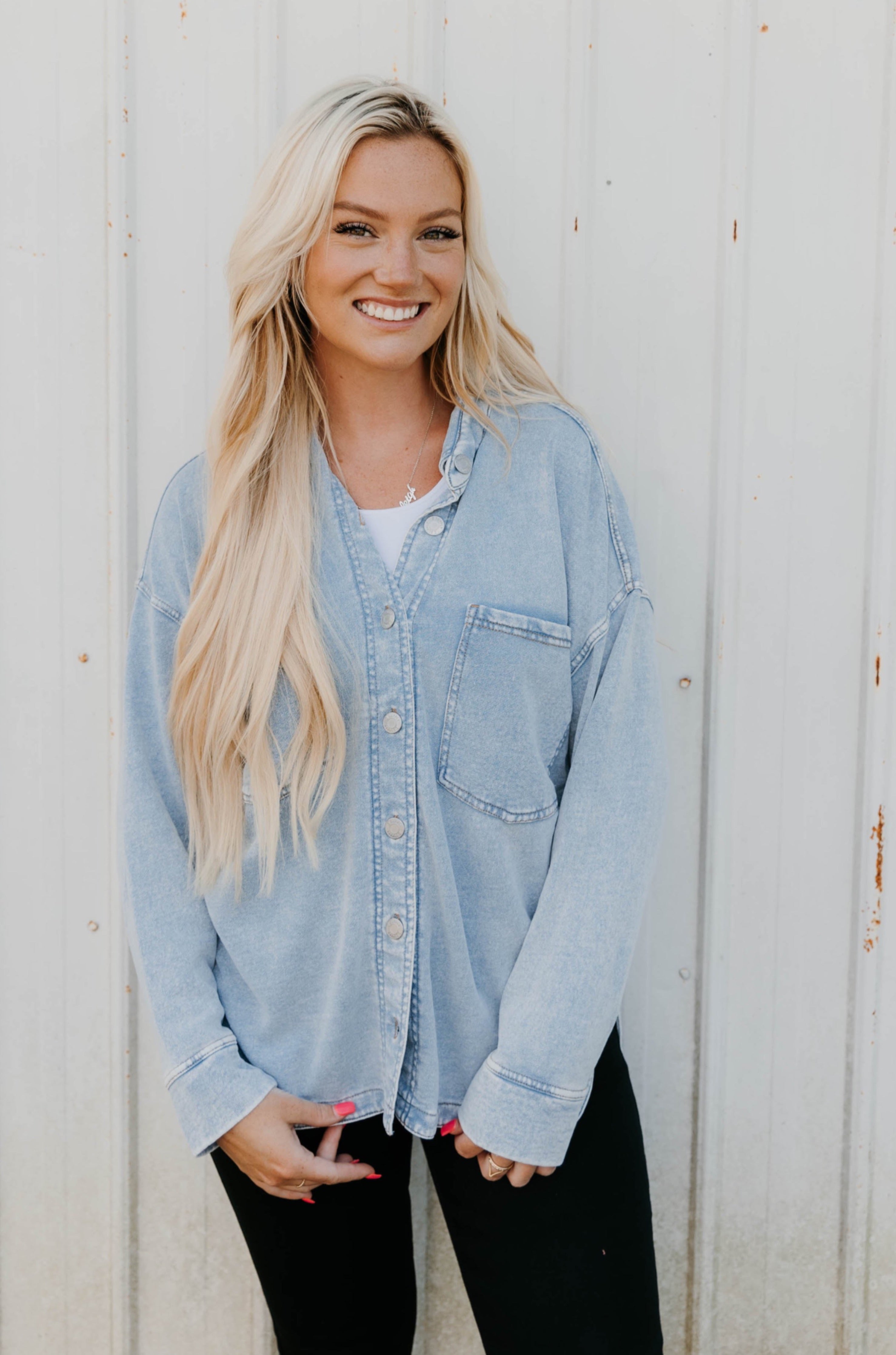 Z Supply All Day Knit Denim Jacket