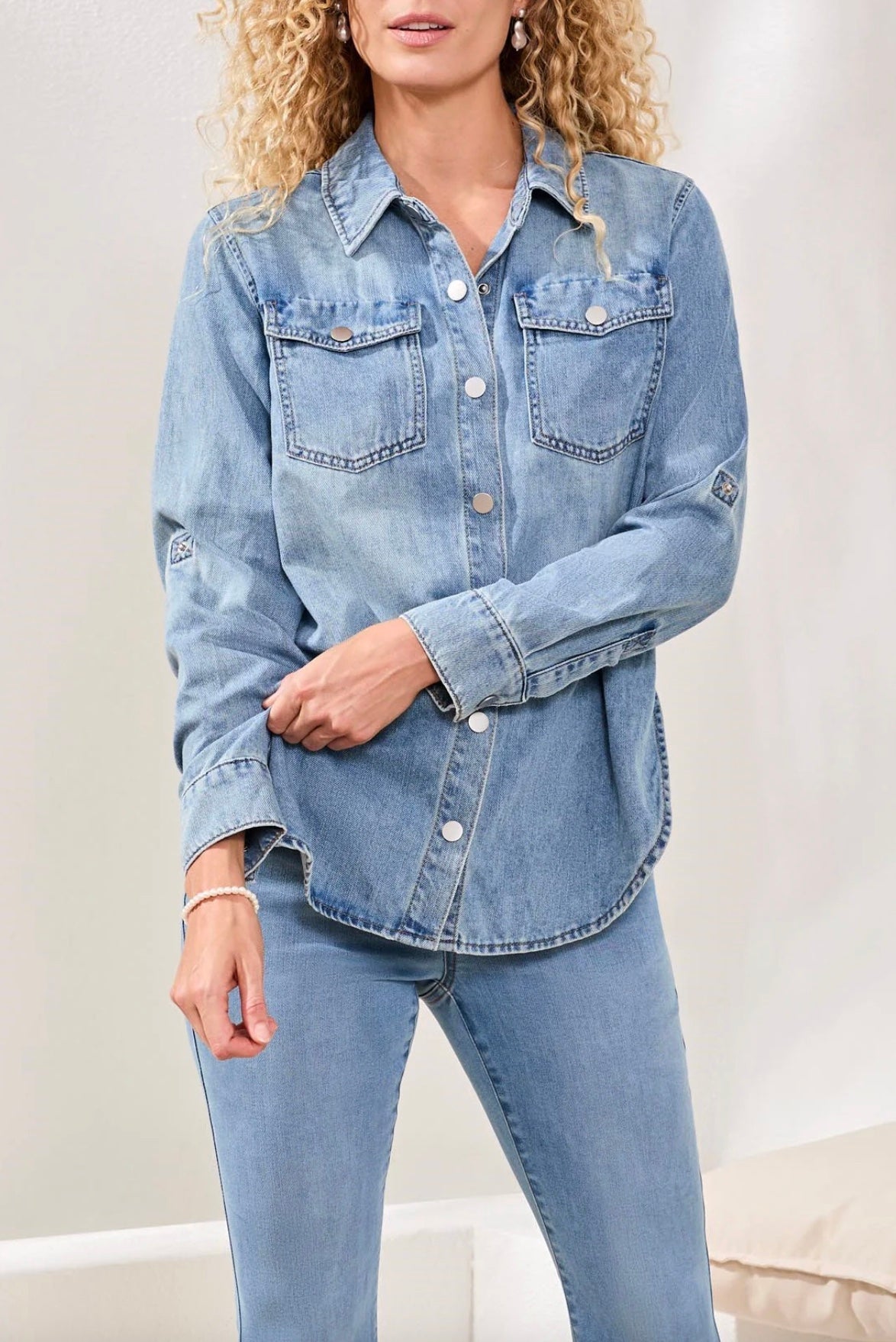 Tribal Classic Clare Denim Shirt