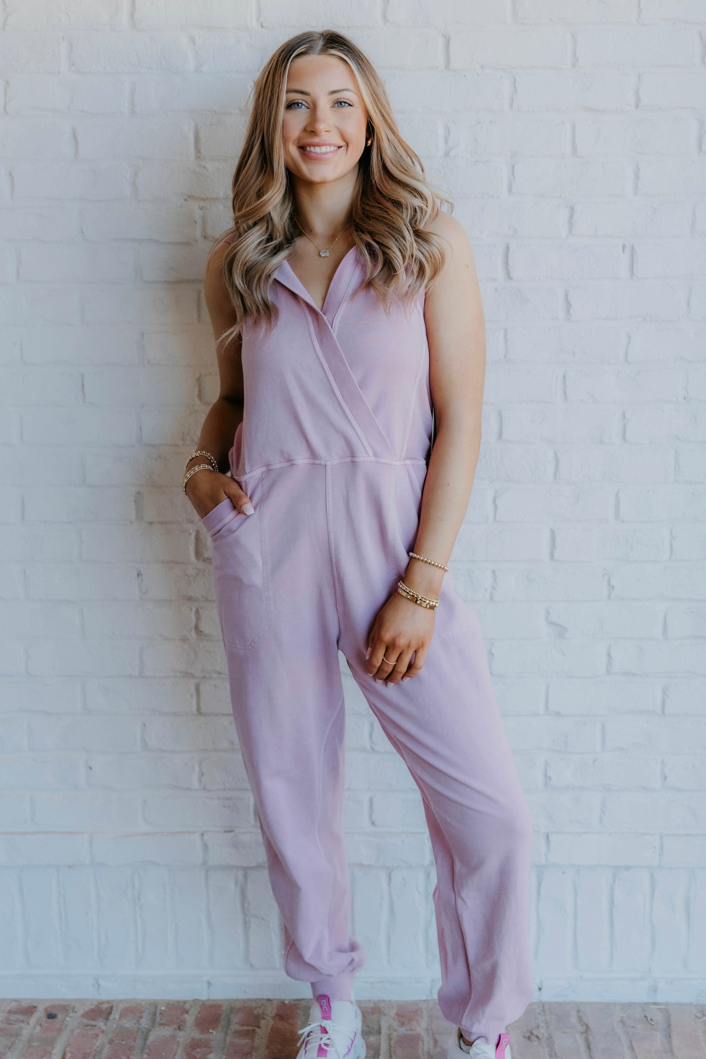 Elliott Sleeveless Hoodie Jumpsuit