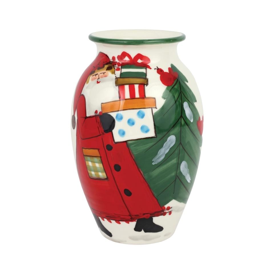 Vietri Old St. Nick Vase