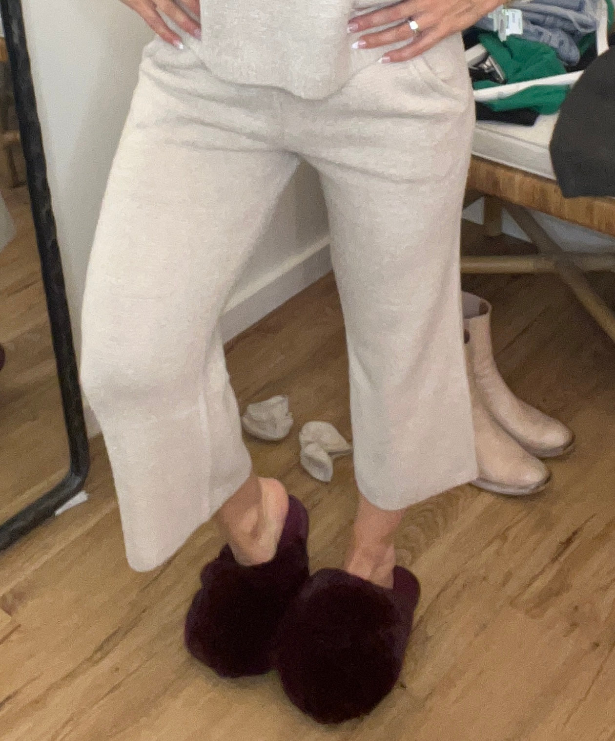 Barefoot Dreams CozyChic Lite Textured Crop Pant