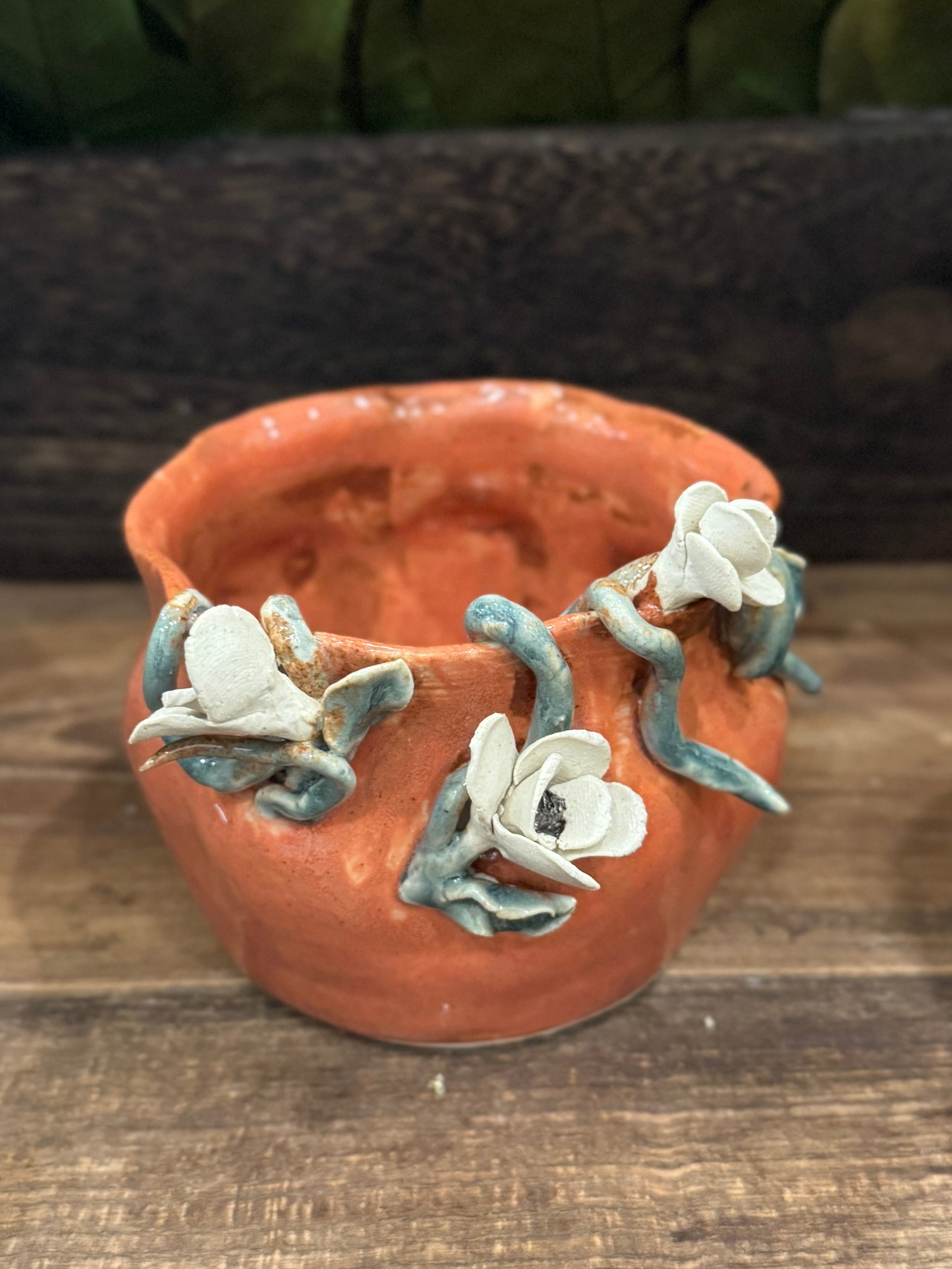 Orange Vine Vase - Alex Clay Original